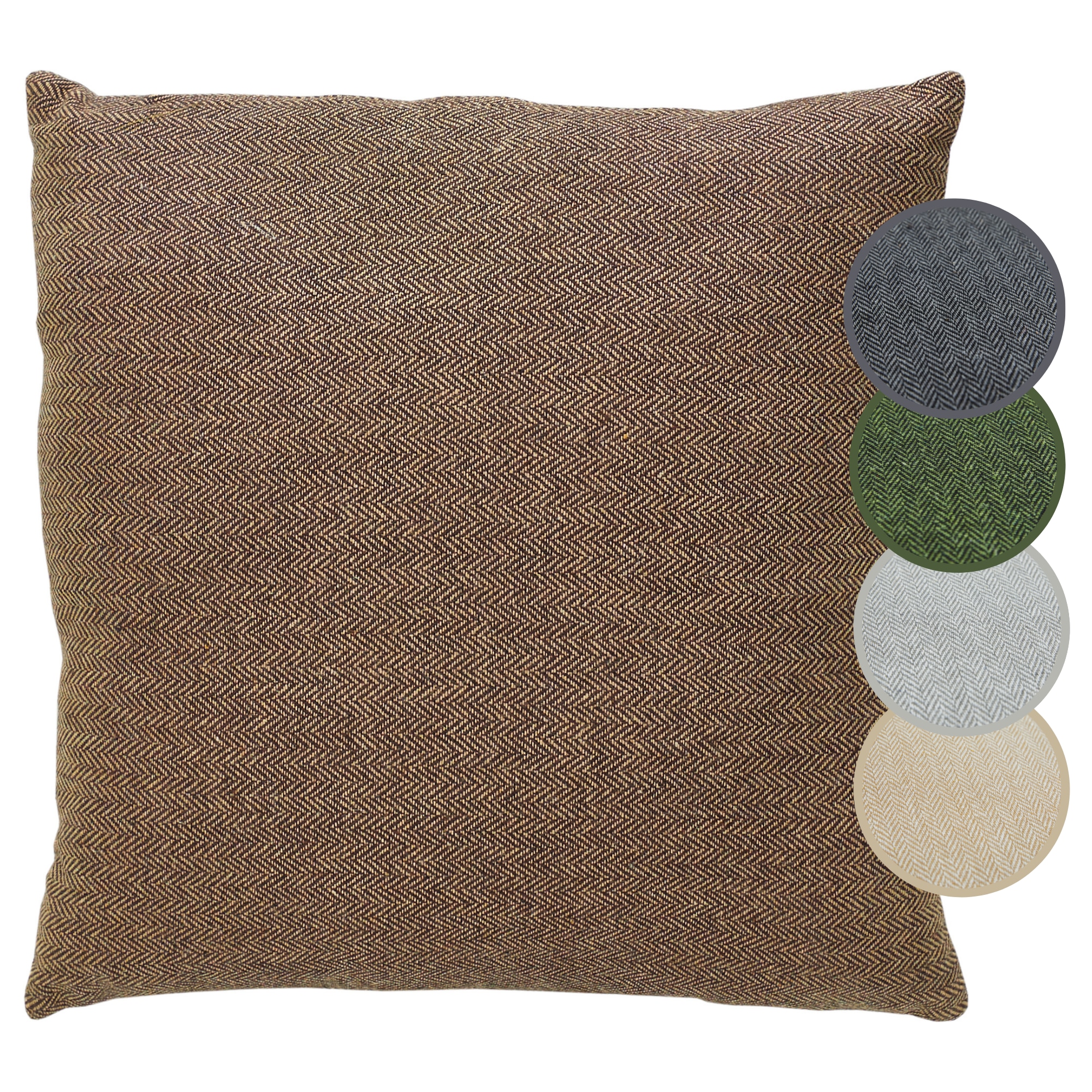 Andiamo Dekokissen »Jenny« Zierkissen, Fishgrätmuster, eckig, 40x40 cm, Kissenhülle mit Füllung