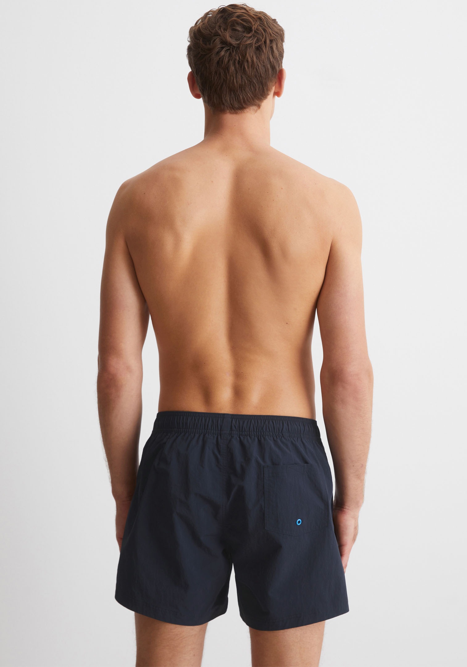 Marc O'Polo Badeshorts »Essentials Beach Jersey«, mit seitlichem Schriftzug-Design