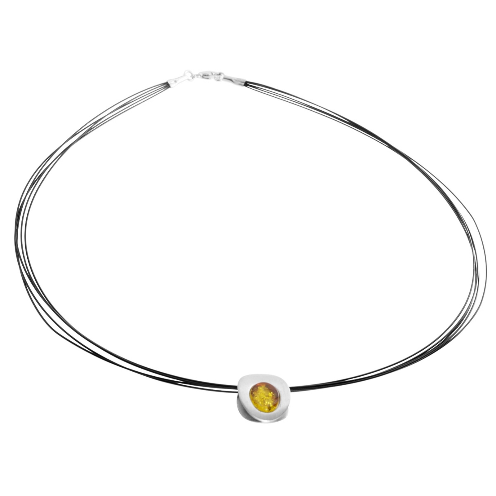 OSTSEE-SCHMUCK Kette mit Anhänger »- Gleiter-Rabea 16 x 11 mm - Silber 925/000 - Bernstein«