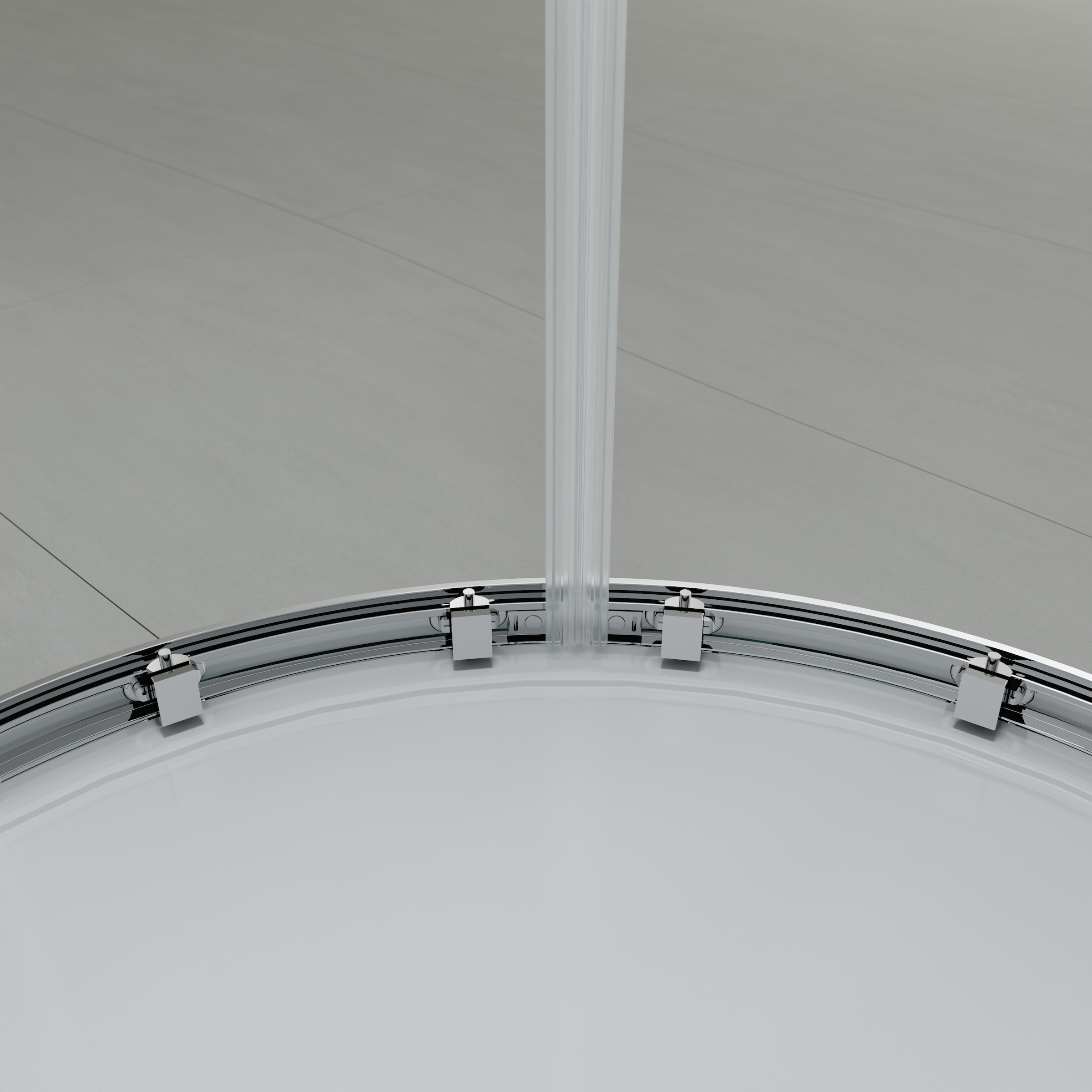 welltime Runddusche »New Trento« Extrahohe 195cm, mite verbessertem Rollensystem