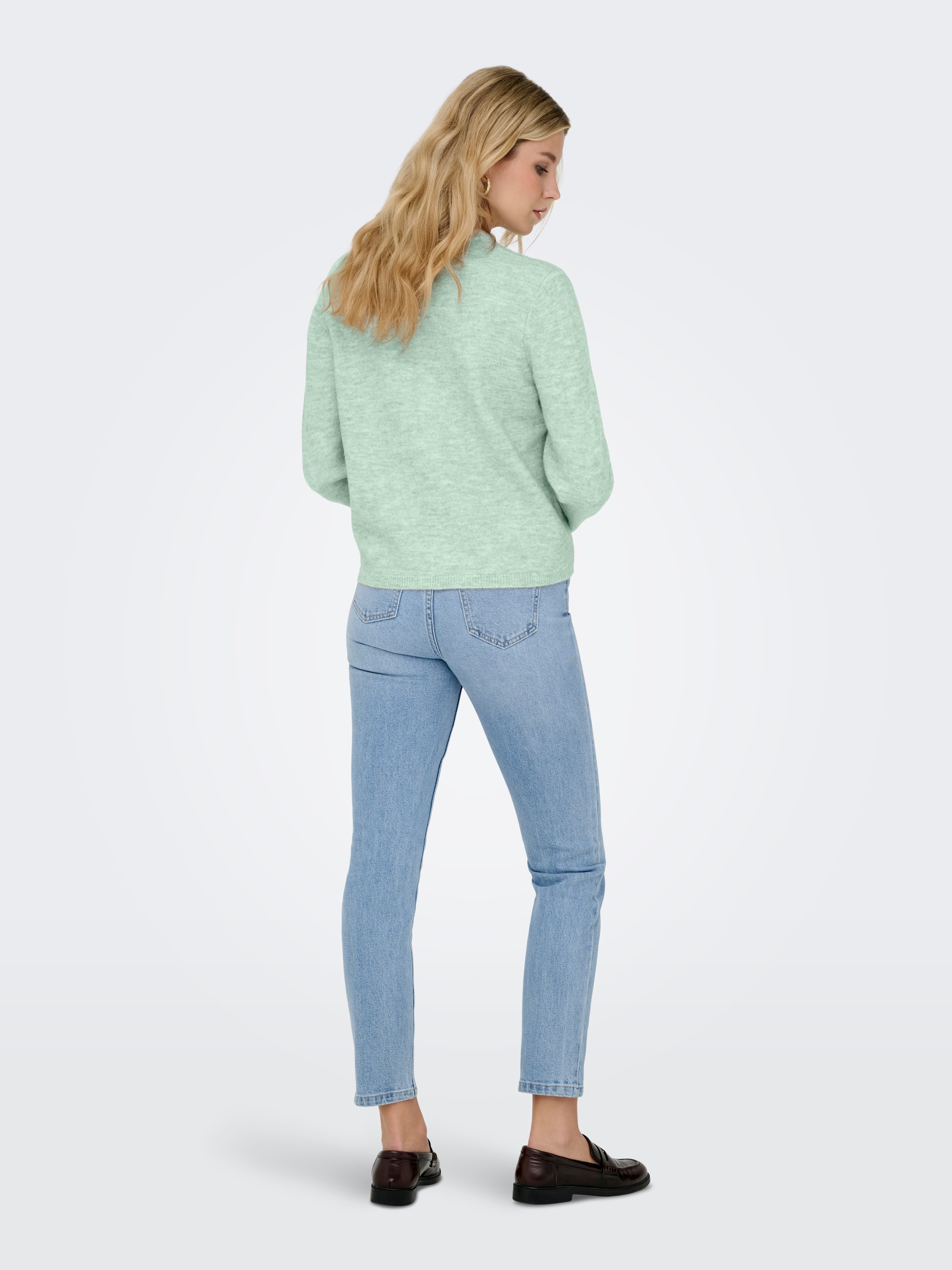 ONLY Strickjacke »ONLSIMONI L/S O-NECK CARDIGAN KNT NOOS« Materialmix, relaxed fit