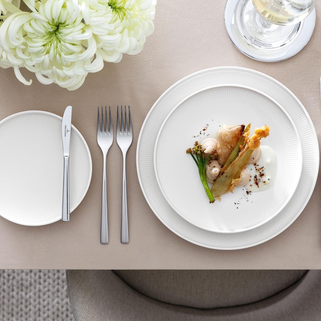 Villeroy & Boch Geschirr-Set »Einsteiger-Set Afina 8er Set weiß« Spülmaschinengeeignet, Mikrowellenfest