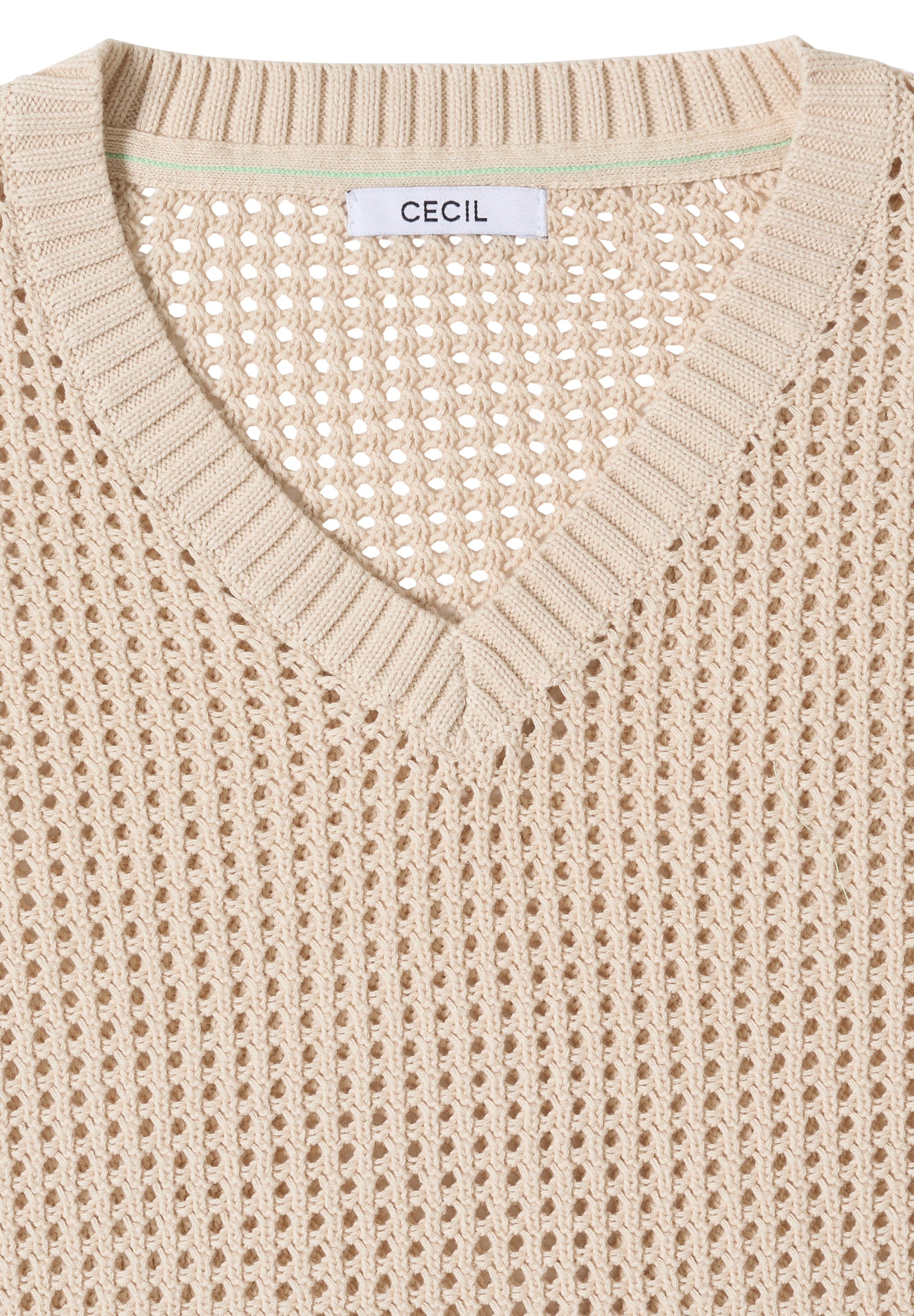 Cecil Strickpullover im Crochet-Look/moderner Sommerstrick
