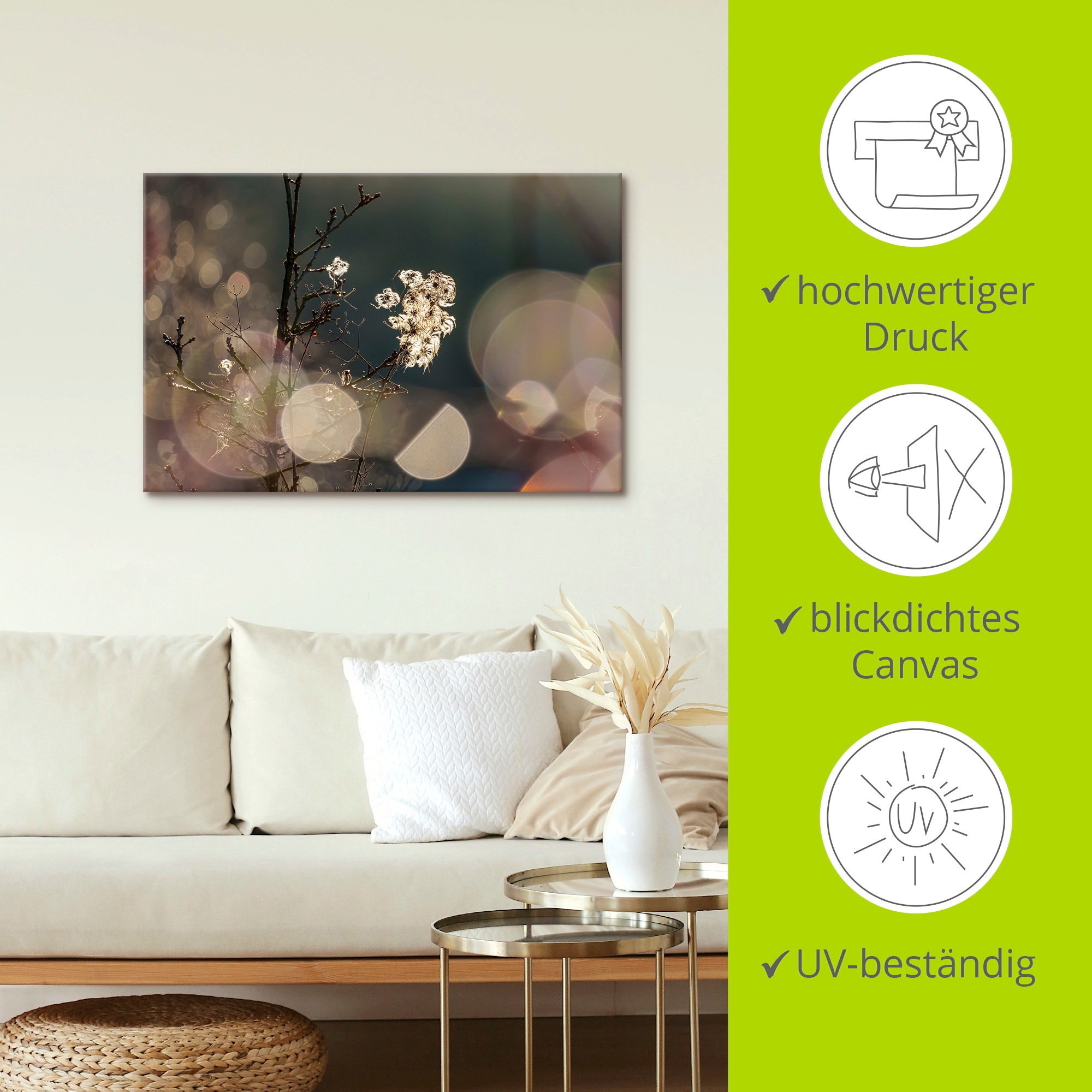 Artland Wandbild »Naturromantik«, Blumenbilder, (1 St.), als Leinwandbild, Poster in verschied. Größen