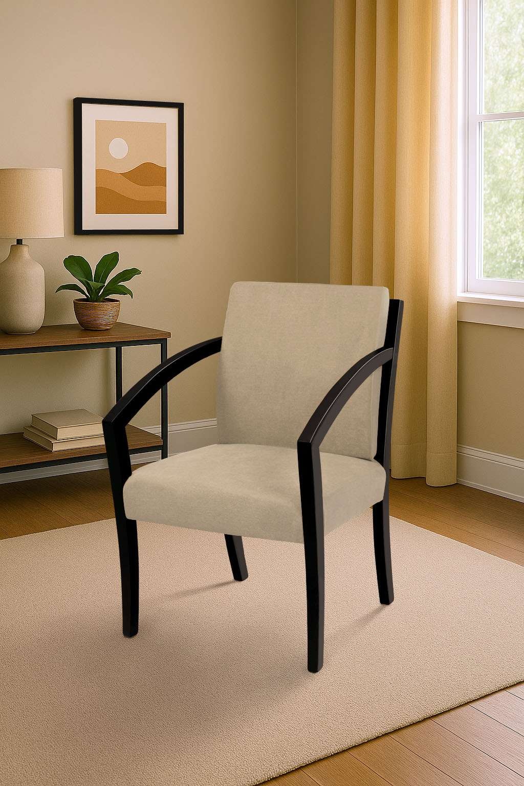 Home affaire Esszimmerstuhl »G98 George Armlehnstuhl, Sessel, in 3 Gestellfarben Made in Italy« () 1 Stk.Extra-confort, Fleckenabweisendes Gewebe, Massivholz