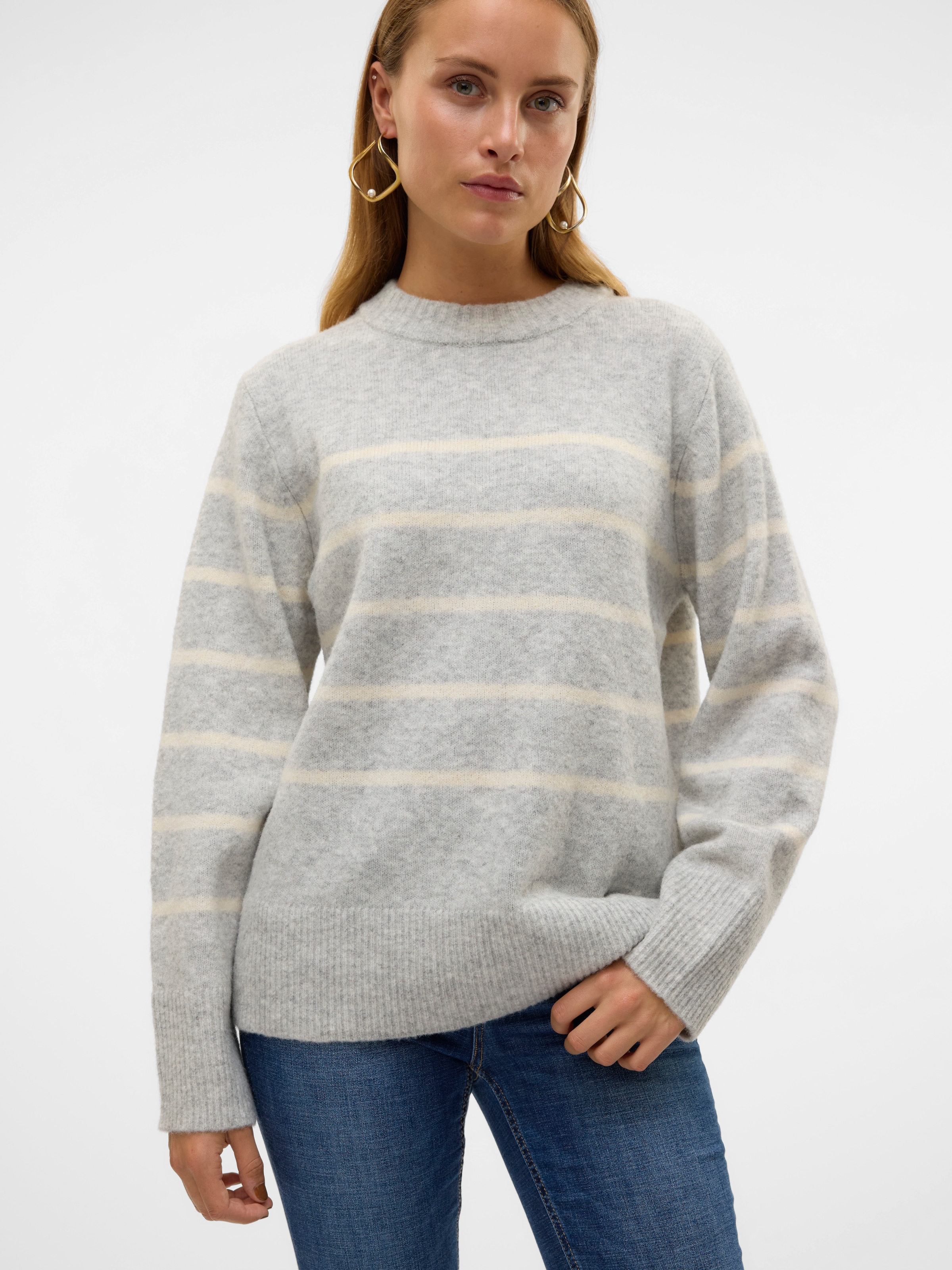 Vero Moda Strickpullover »VMFLAWLESS LS O-NECK PULLOVER GA NOOS«