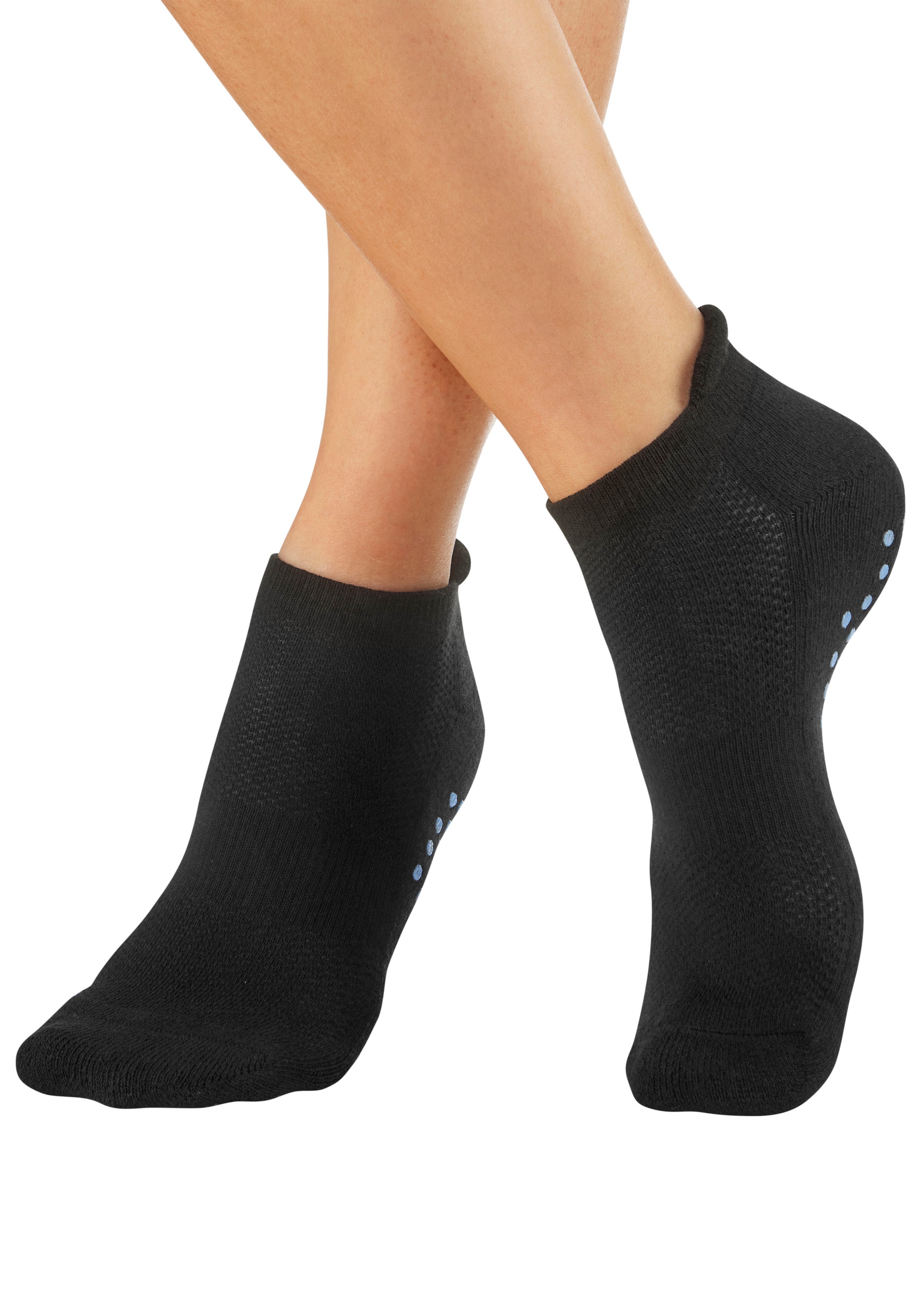 Lavana ABS-Socken, (Packung, 3 Paar), mit farbigen Noppen