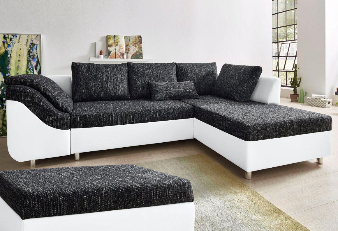 COLLECTION AB Ecksofa »Sally L-Form«, mit und ohne Bettfunktion, inklusive loser Rücken- und Zierkissen