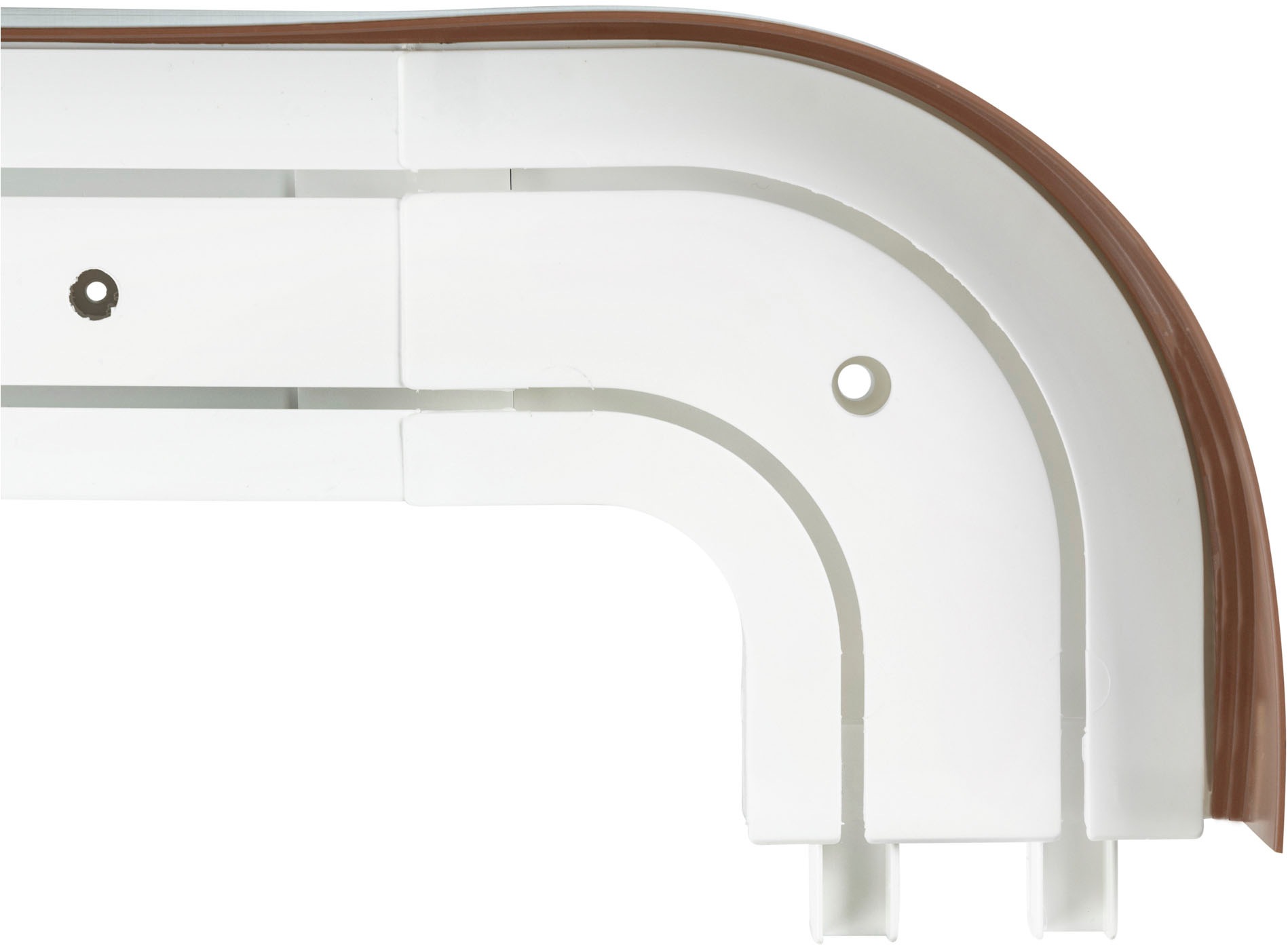 SN DECO GROUP Gardinenschiene »SH2 mit Blende 7,5 cm«, 2 läufig-läufig, Fixmaß, mit Blende 7,5 cm