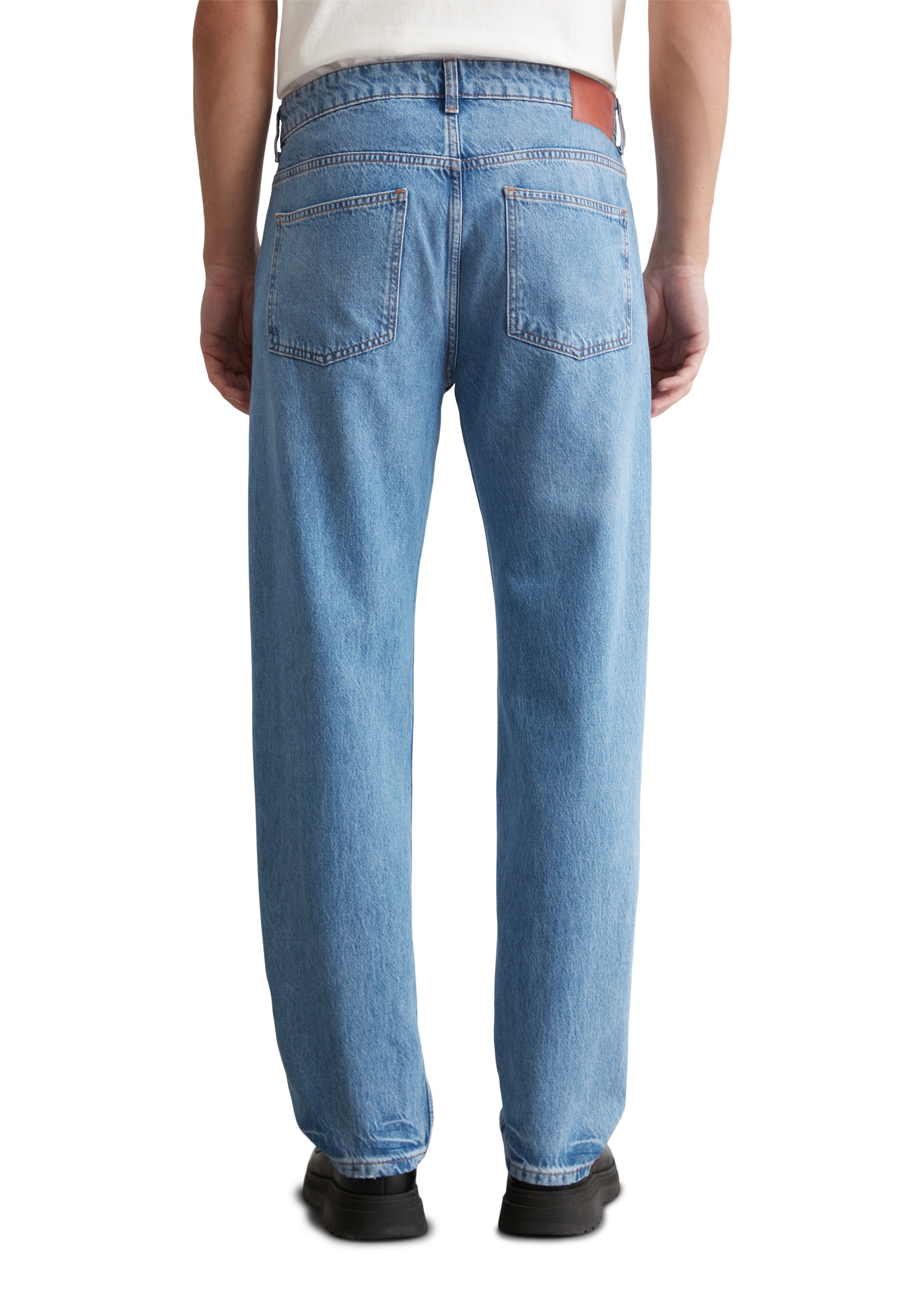 Marc O'Polo DENIM Straight-Jeans, Authentischer Salt'n'Pepper-Vintage-Look