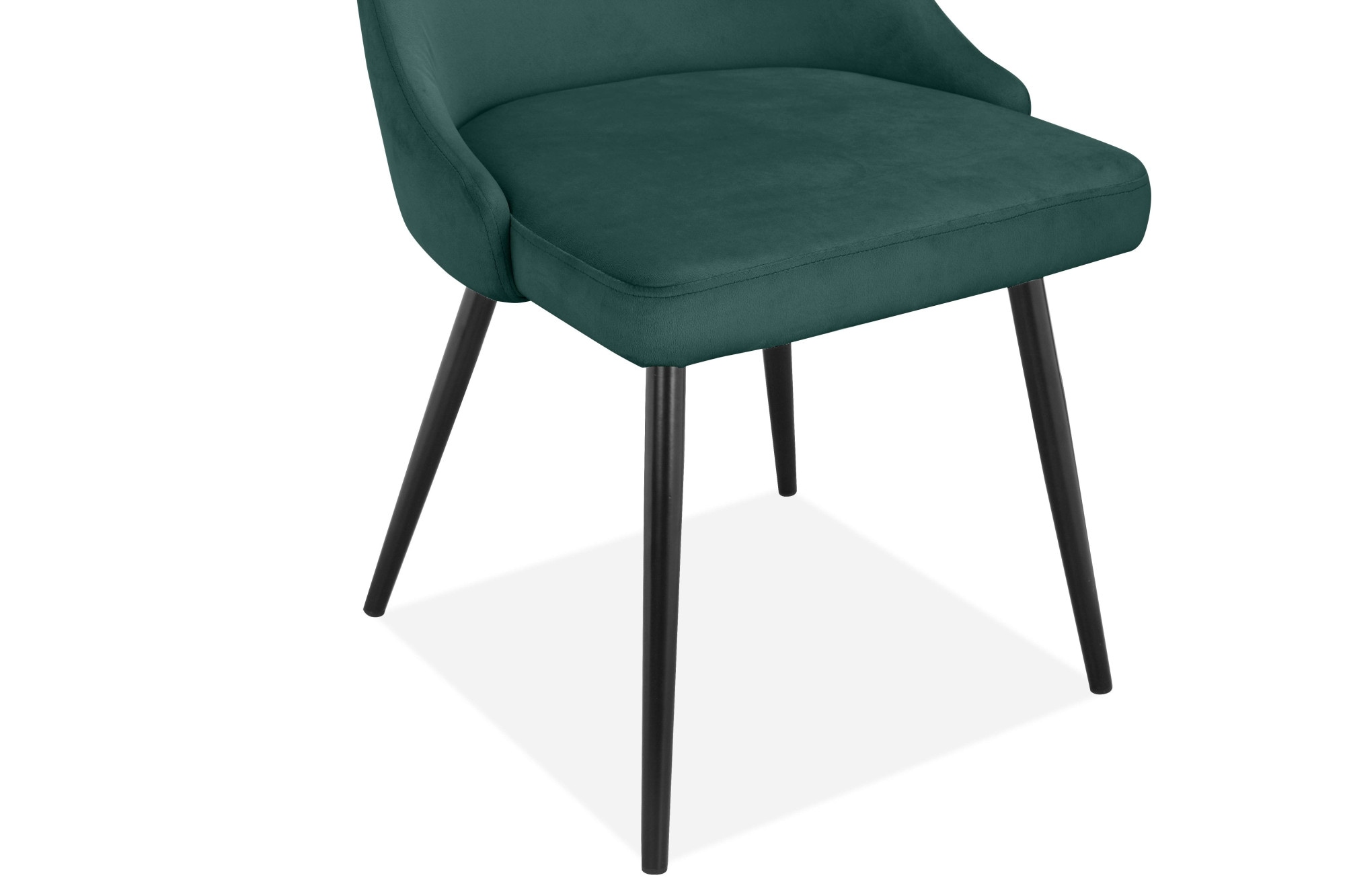 INOSIGN Essgruppe »Danny-Malio«, (Set, 5 tlg., Set 140 cm), Glastisch 140x80 cm mit 4 Stühlen (Veloursstoff), Gestell aus Metall