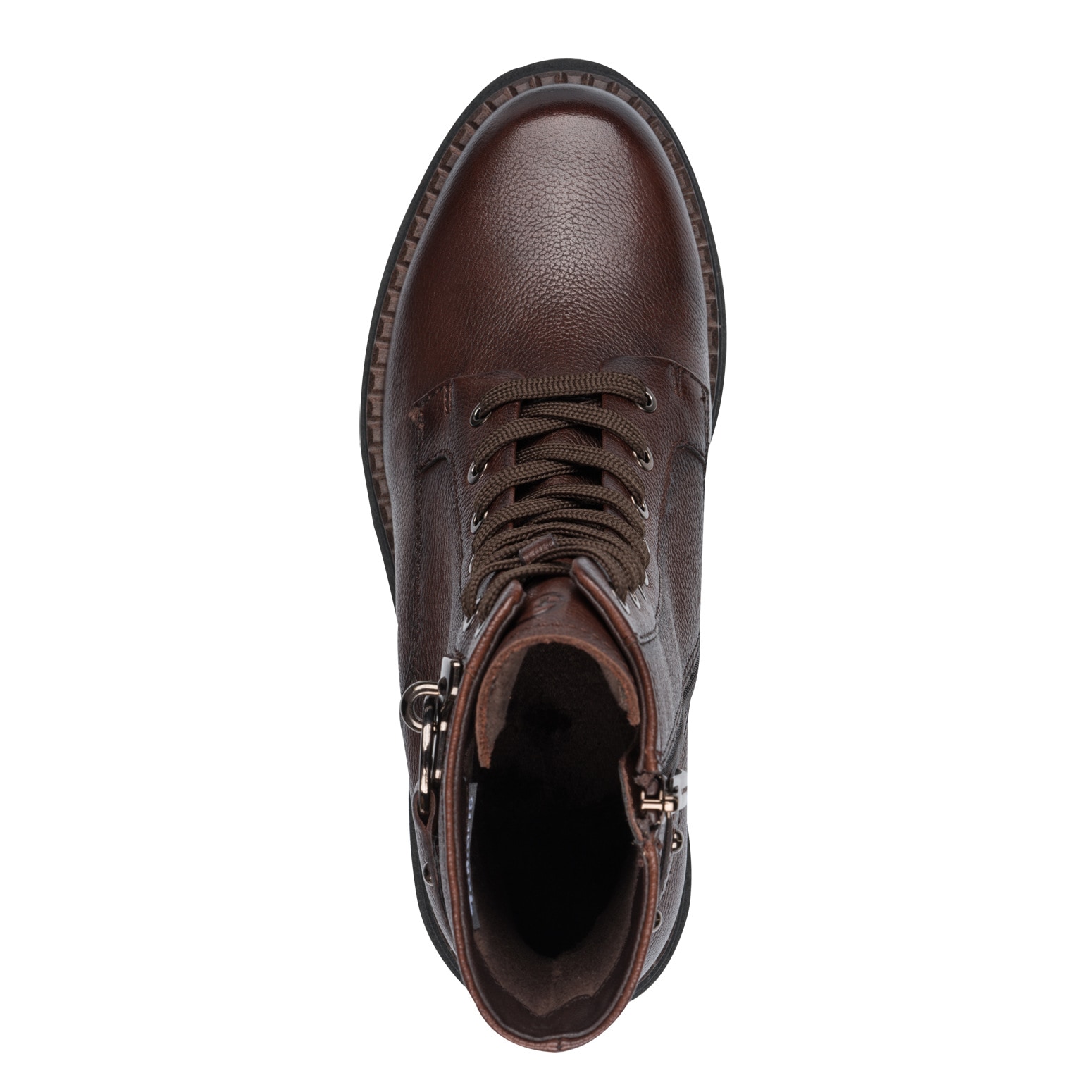 Tamaris Schnürstiefelette  , Blockabsatz, Schnürboots mit nietenbesetzem Zierriegel