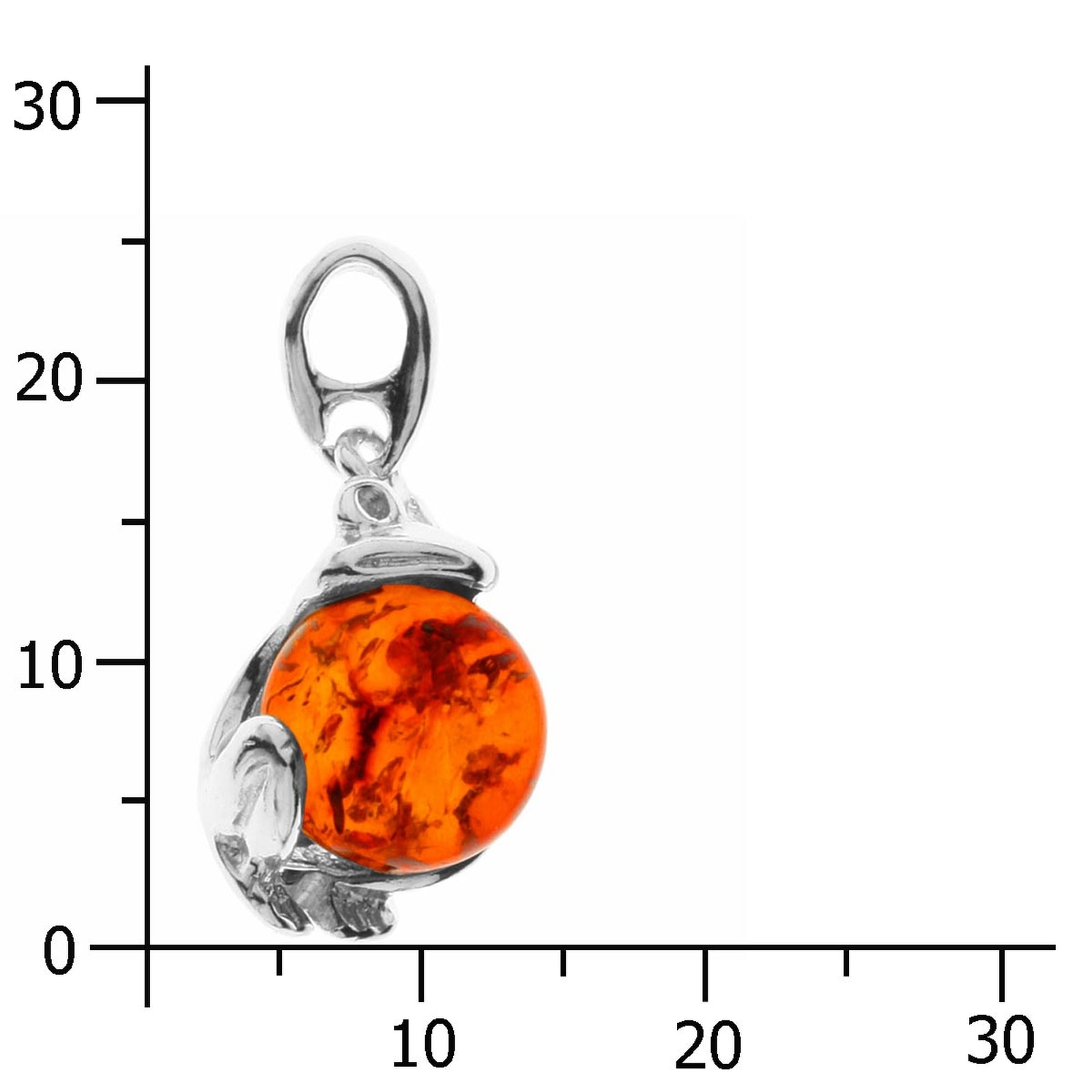 OSTSEE-SCHMUCK Kettenanhänger »- Frosch - Silber 925/000 - Bernstein«