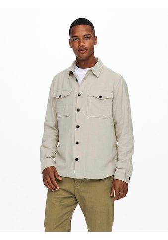 ONLY & SONS Flanellhemd »MILO LIFE SOLID OVERSHIRT« kaufen