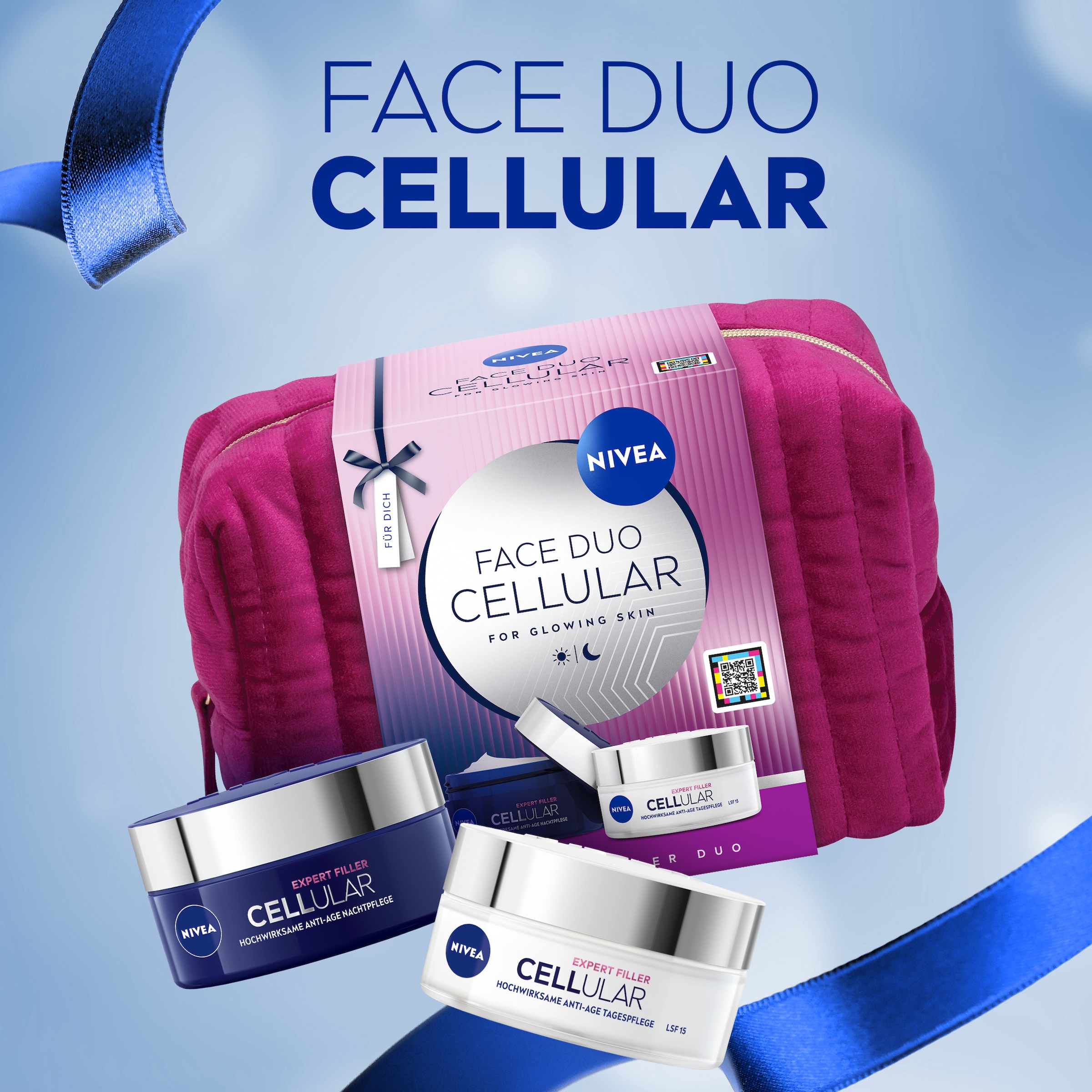 Nivea Gesichtspflege-Set »NIVEA CELLULAR Filler Duo Tagespflege LSF15 und Nachtpflege« Tages- und Nachtpflege