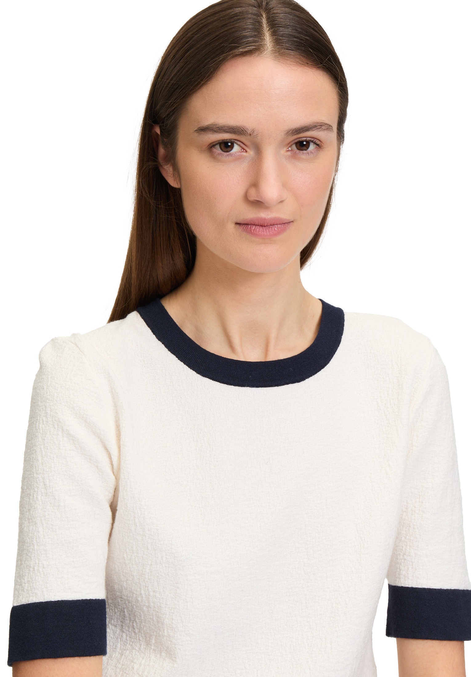 Betty&Co Rundhalspullover »Feinstrickpullover mit Rundhalsausschnitt«
