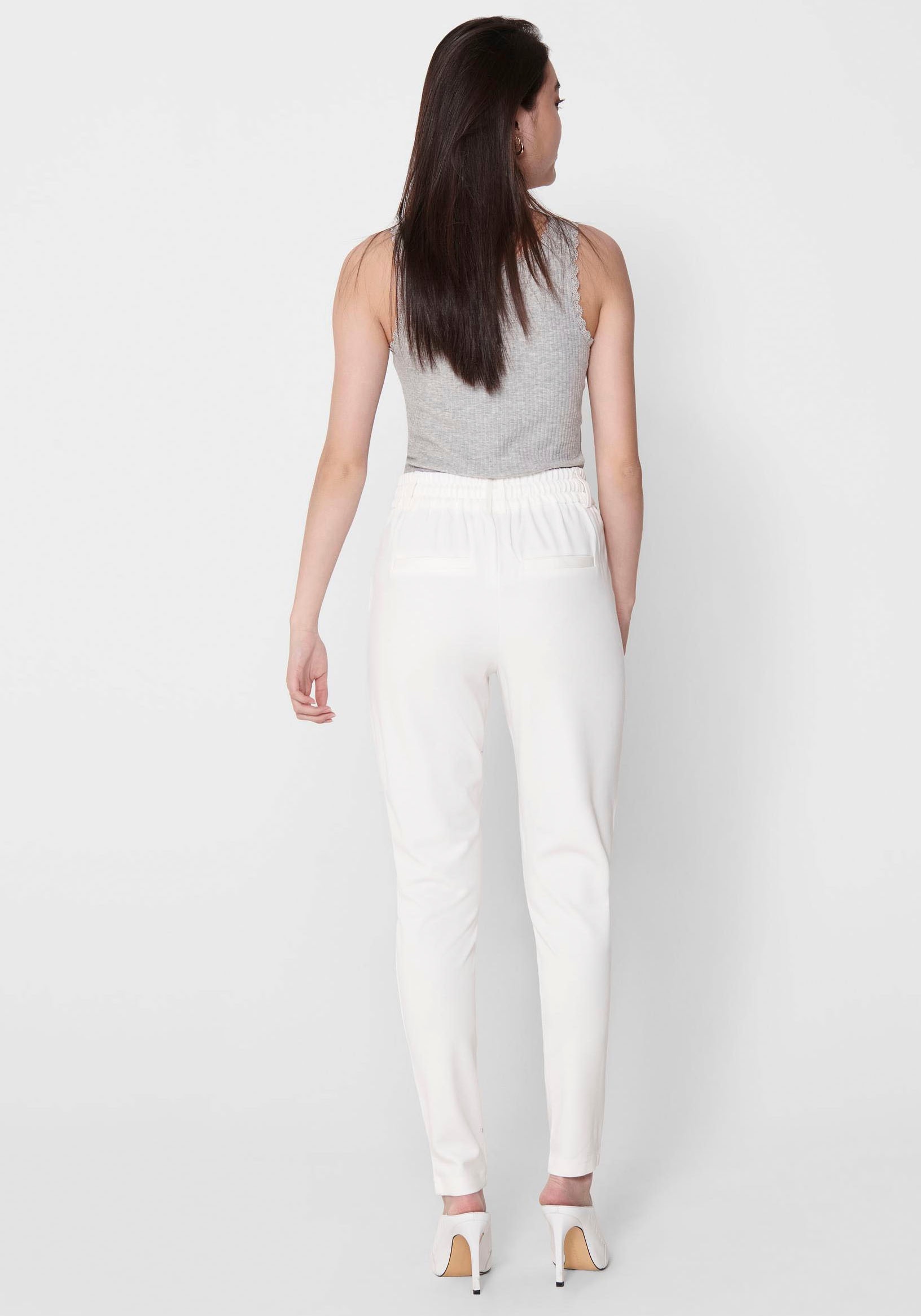 ONLY Jogger Pants »ONLPOPTRASH LIFE EASY COL PANT PNT NOOS«, bequeme Form mit elastischem Bund und Kordelzug