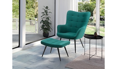 Homexperts Sessel »ULLA«, (1 St.), wahlweise mit oder ohne Hocker kaufen