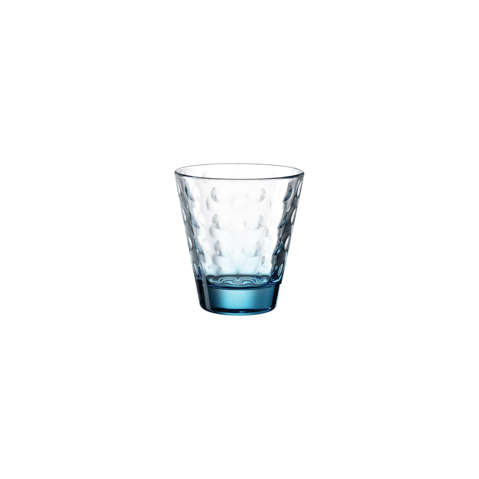 LEONARDO Glas »Trinkgläser Optic 215 ml 6er Set bunt« Ideal für den Alltag, spülmaschinengeeignet,