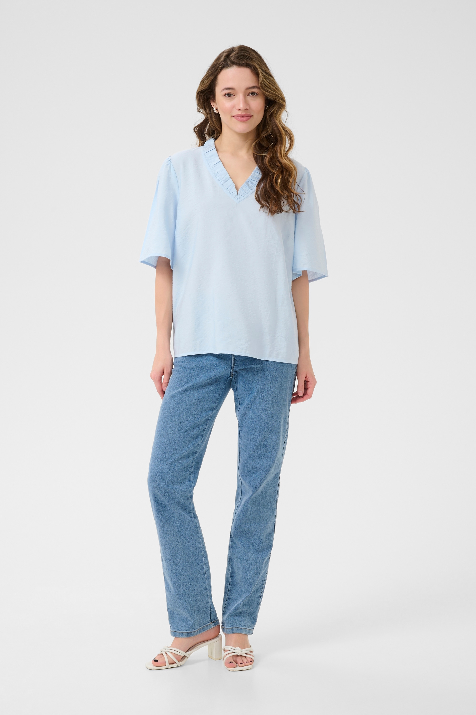 KAFFE Kurzarmbluse »Kurzarm-Bluse BPjuliana«