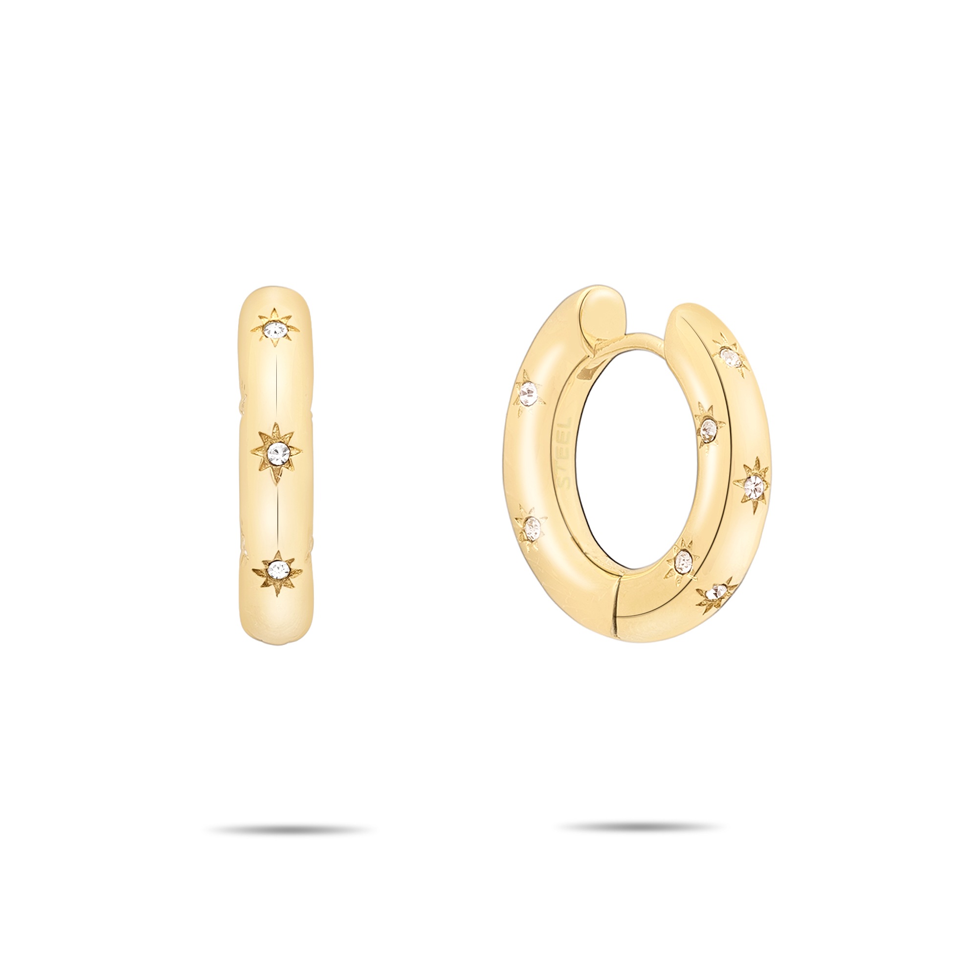 Tamaris Paar Creolen »Schmuck Geschenk Creolen mit funkelnden Steinchen Little Twinkle« mit Zirkonia (synth.)