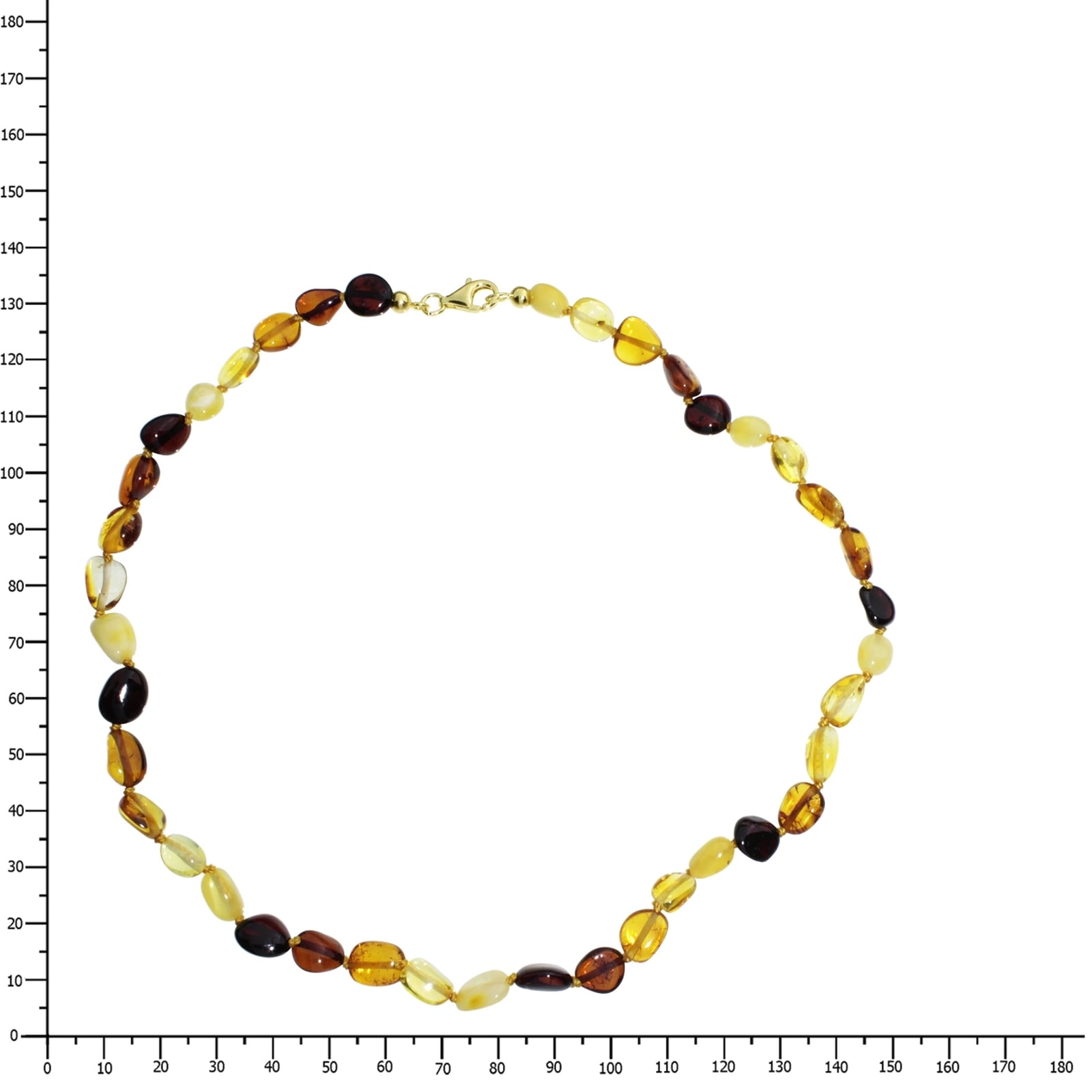 OSTSEE-SCHMUCK Kette ohne Anhänger »- Tocessa - Bernstein -,«