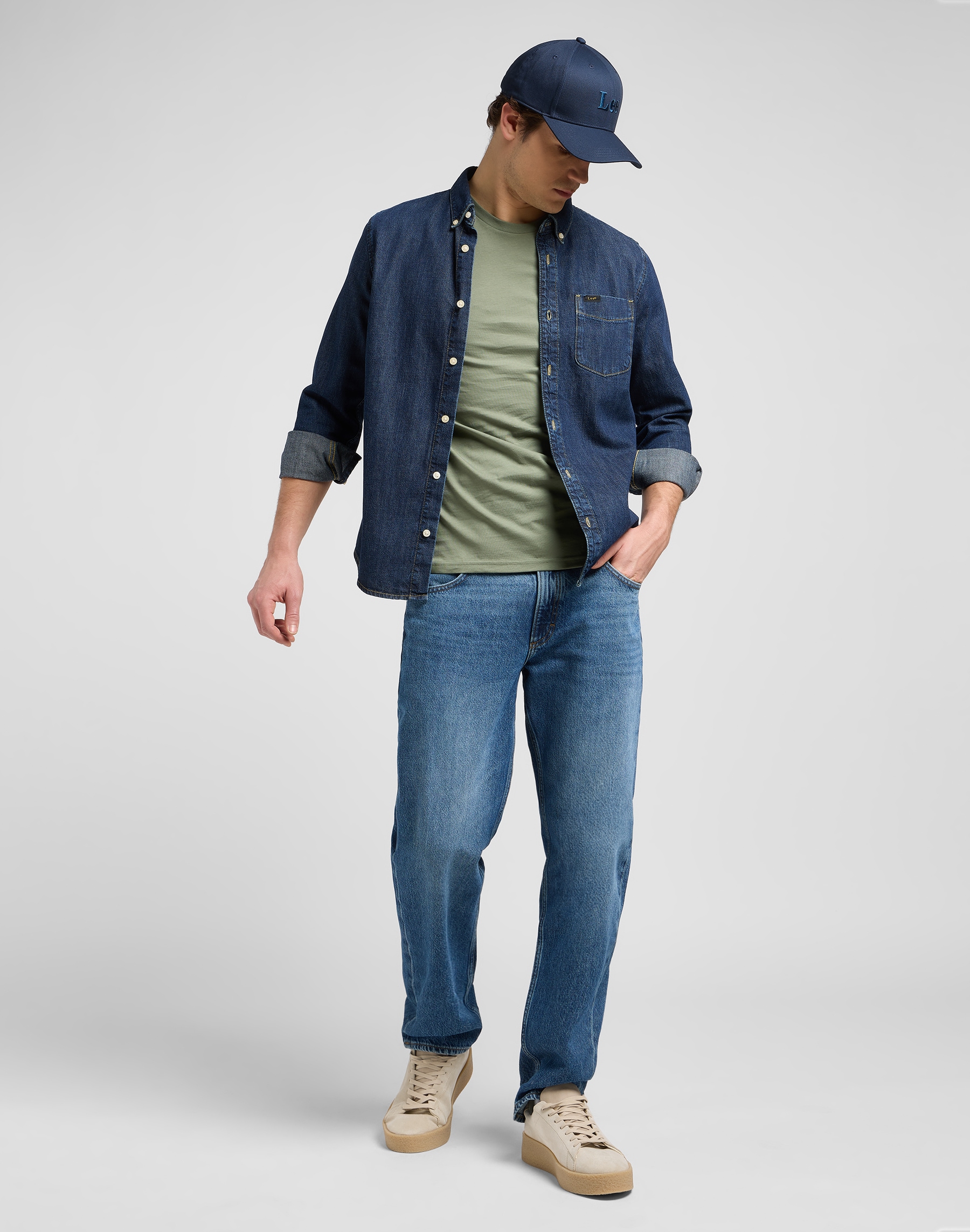 Lee® Jeanshemd »LEE BUTTON DOWN«