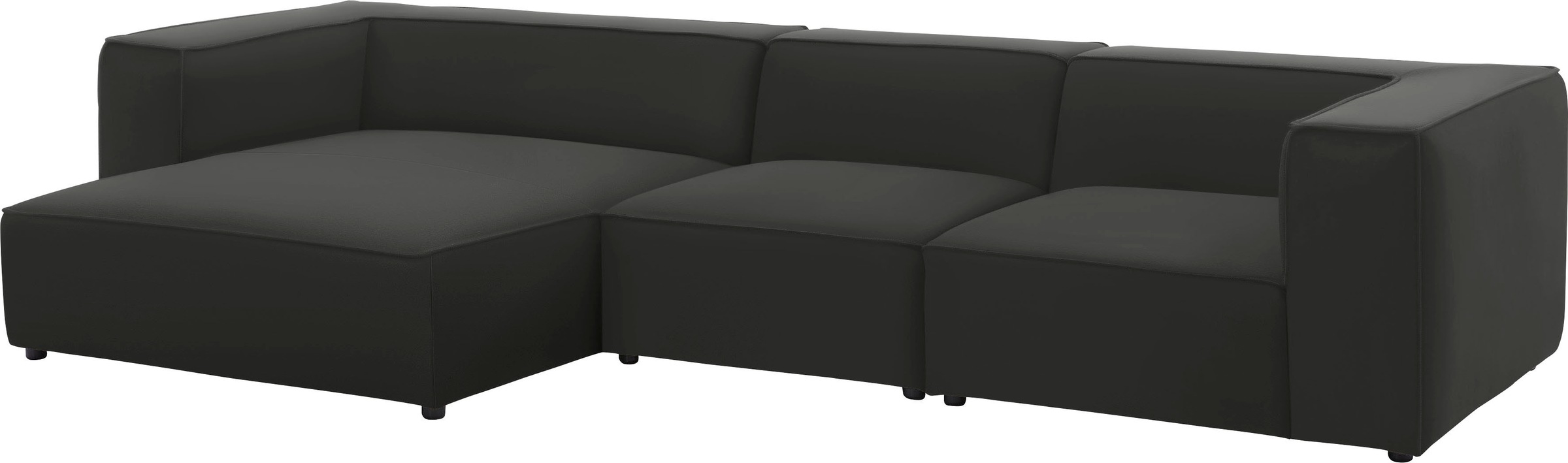 W.SCHILLIG Ecksofa »around-the-block«, mit eleganter Biese, mit Federkern, Breite 341 cm