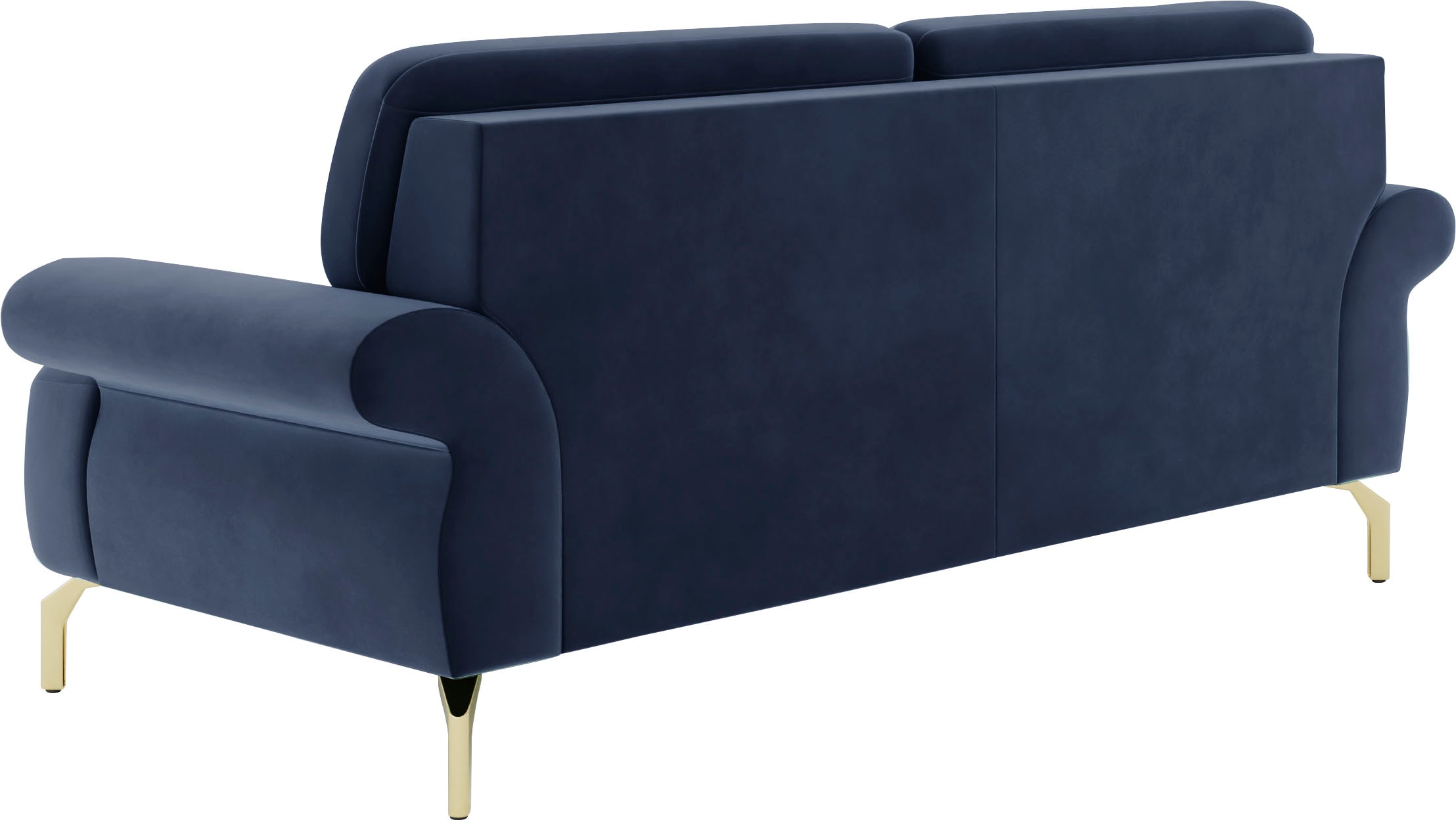 sit&more 2,5-Sitzer »Orient 1«, inkl. 2 Zierkissen mit Strass-Stein, goldfarbene Metallfüße