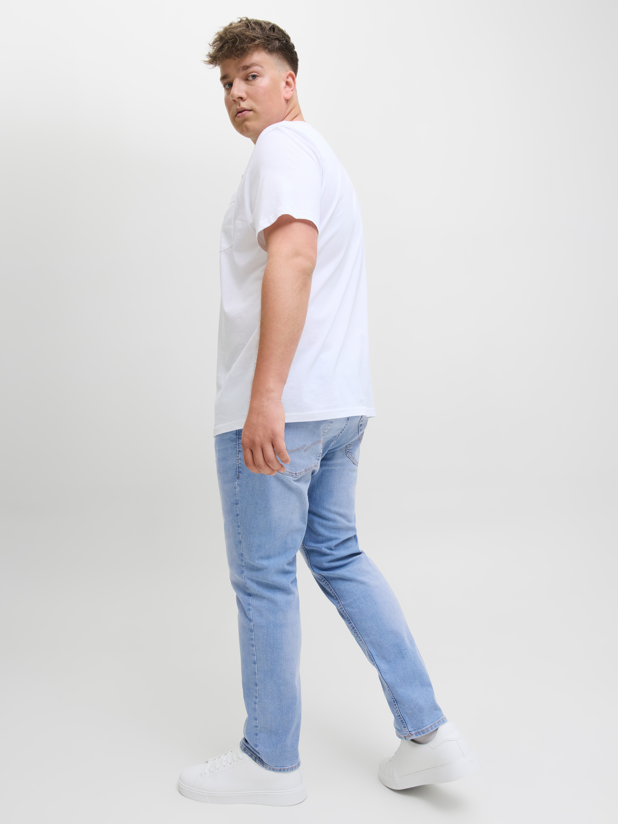 Jack & Jones PlusSize Slim-fit-Jeans »JJIGLENN JJORIGINAL MF 071 NOOS PLS«