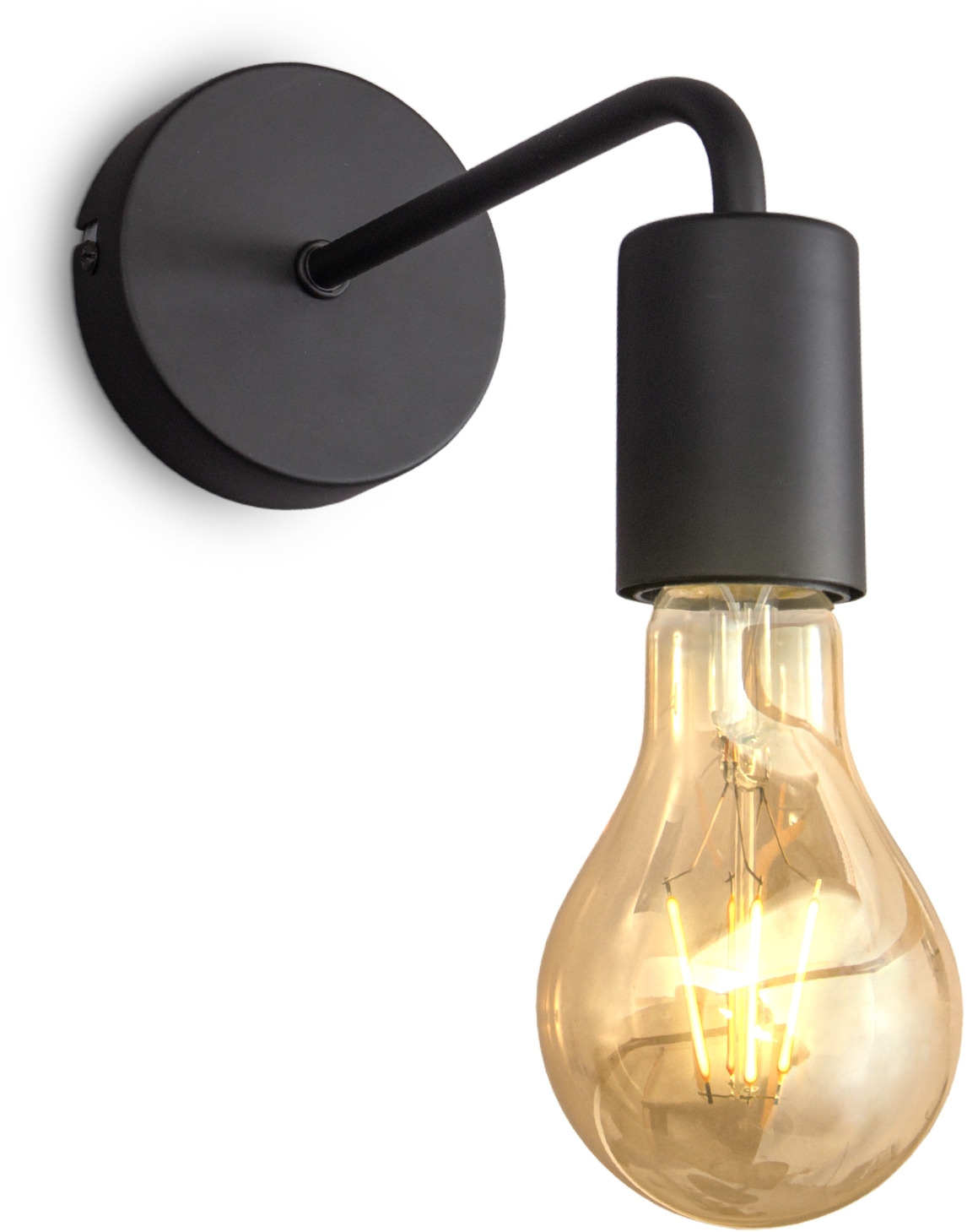 Wandleuchte, 1 flammig-flammig, Wandlampe, 1 flammig, Vintage, Industrial-Design,...