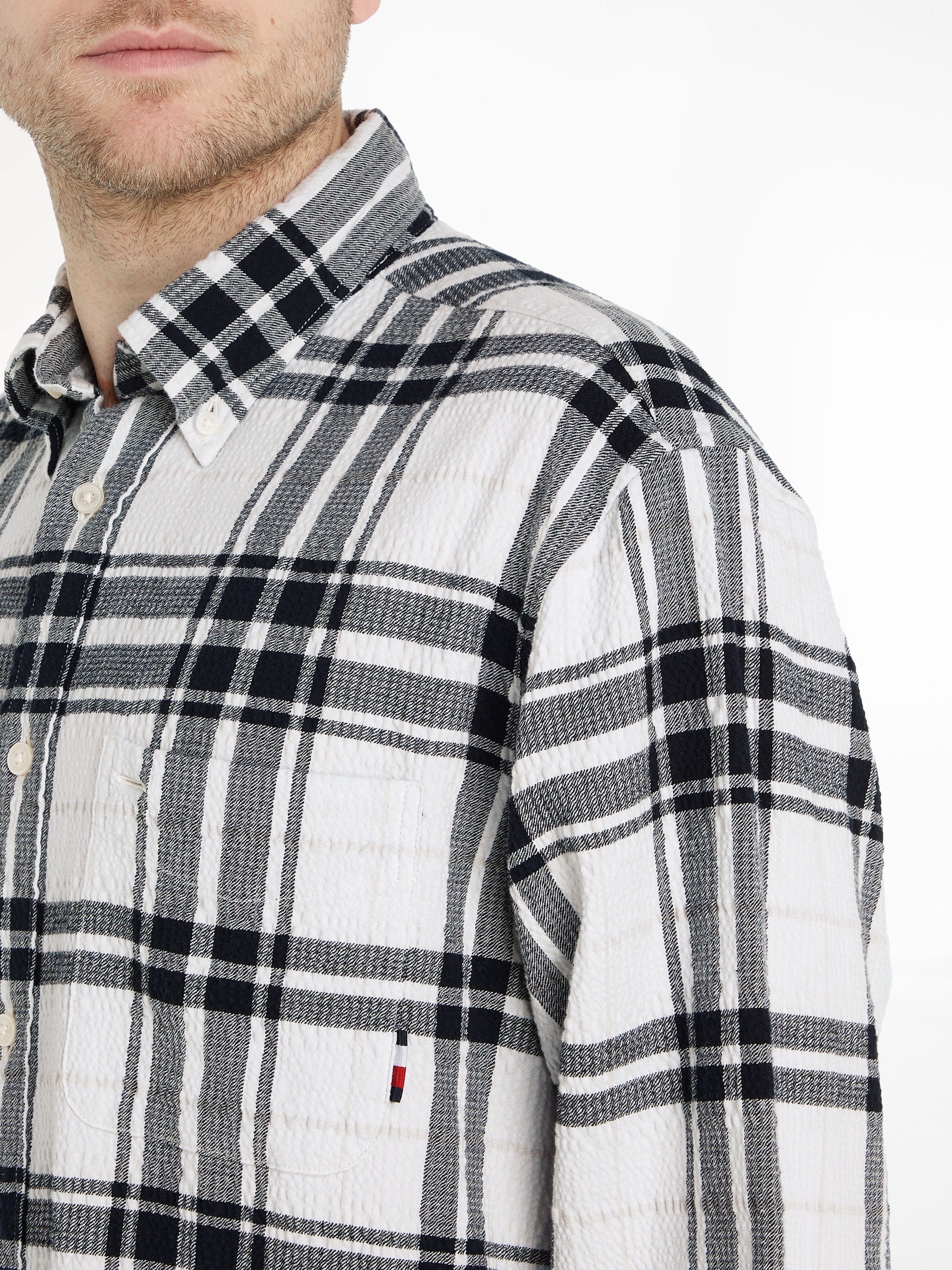 Tommy Hilfiger Langarmhemd »TONAL TARTAN SHIRT«