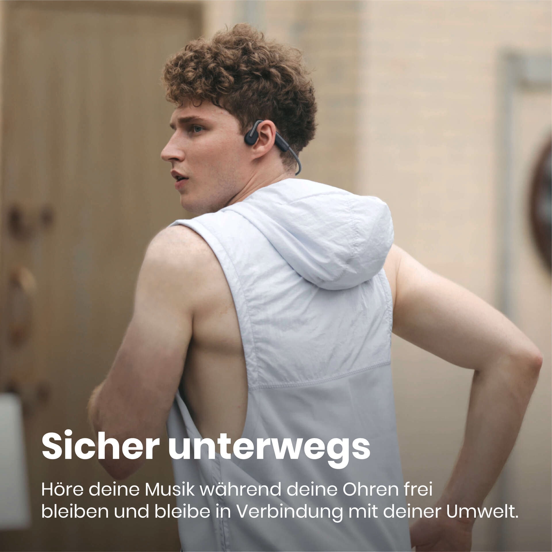 Shokz Open-Ear-Kopfhörer »OpenMove + Cooling Towel«