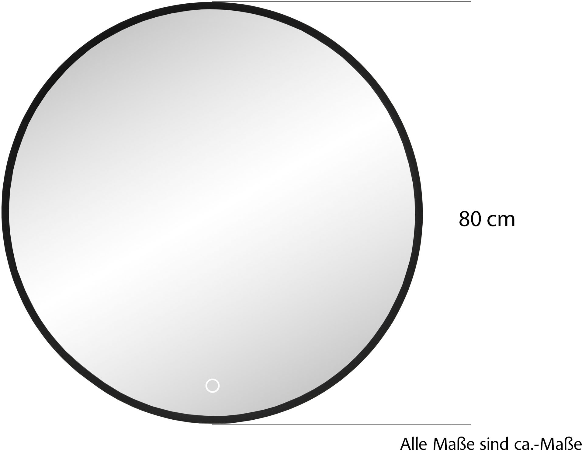 welltime Spiegelpaneel »SALVADA, Spiegel mit dimmbarer Beleuchtung, Touchschalter«