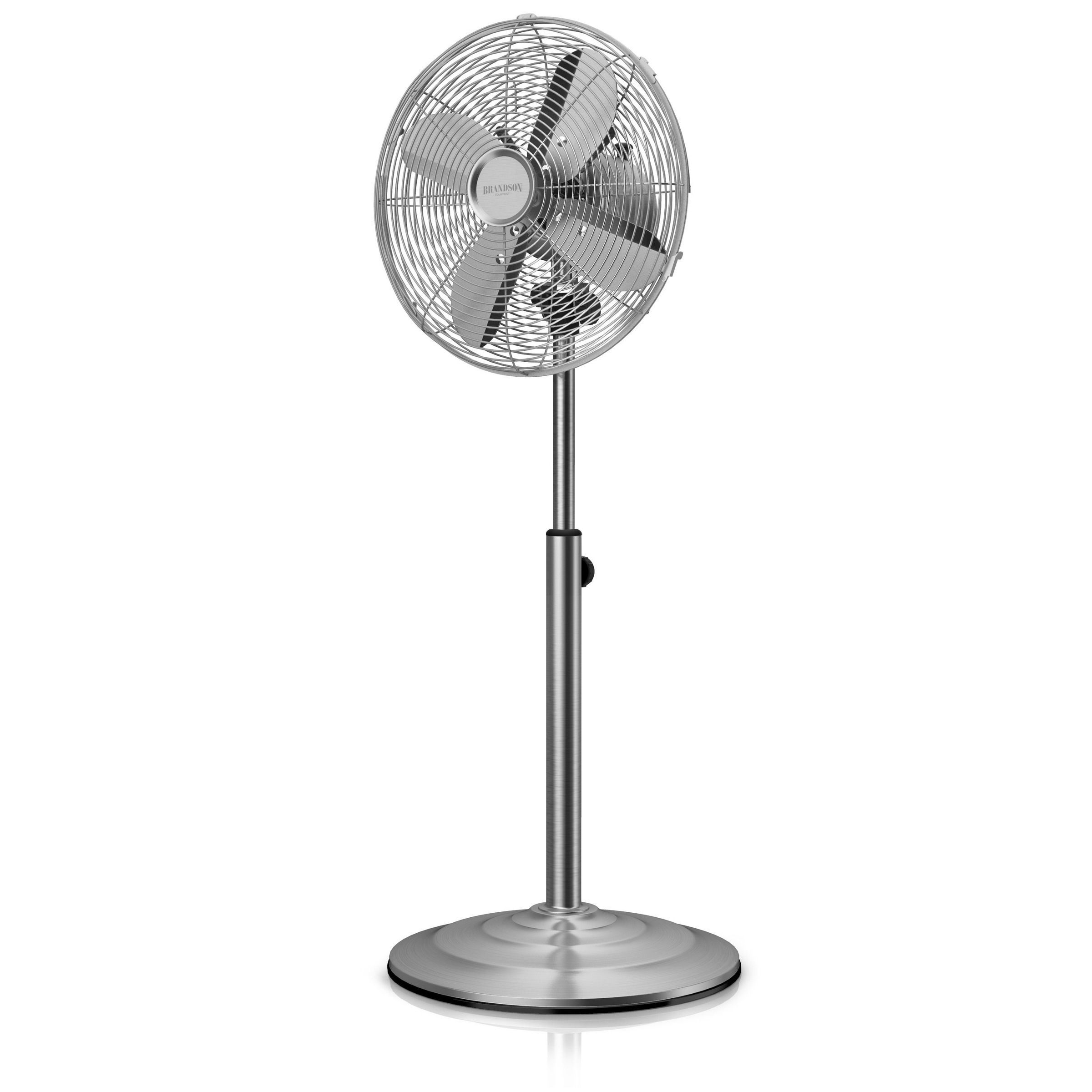 Brandson Standventilator im Chrom Design