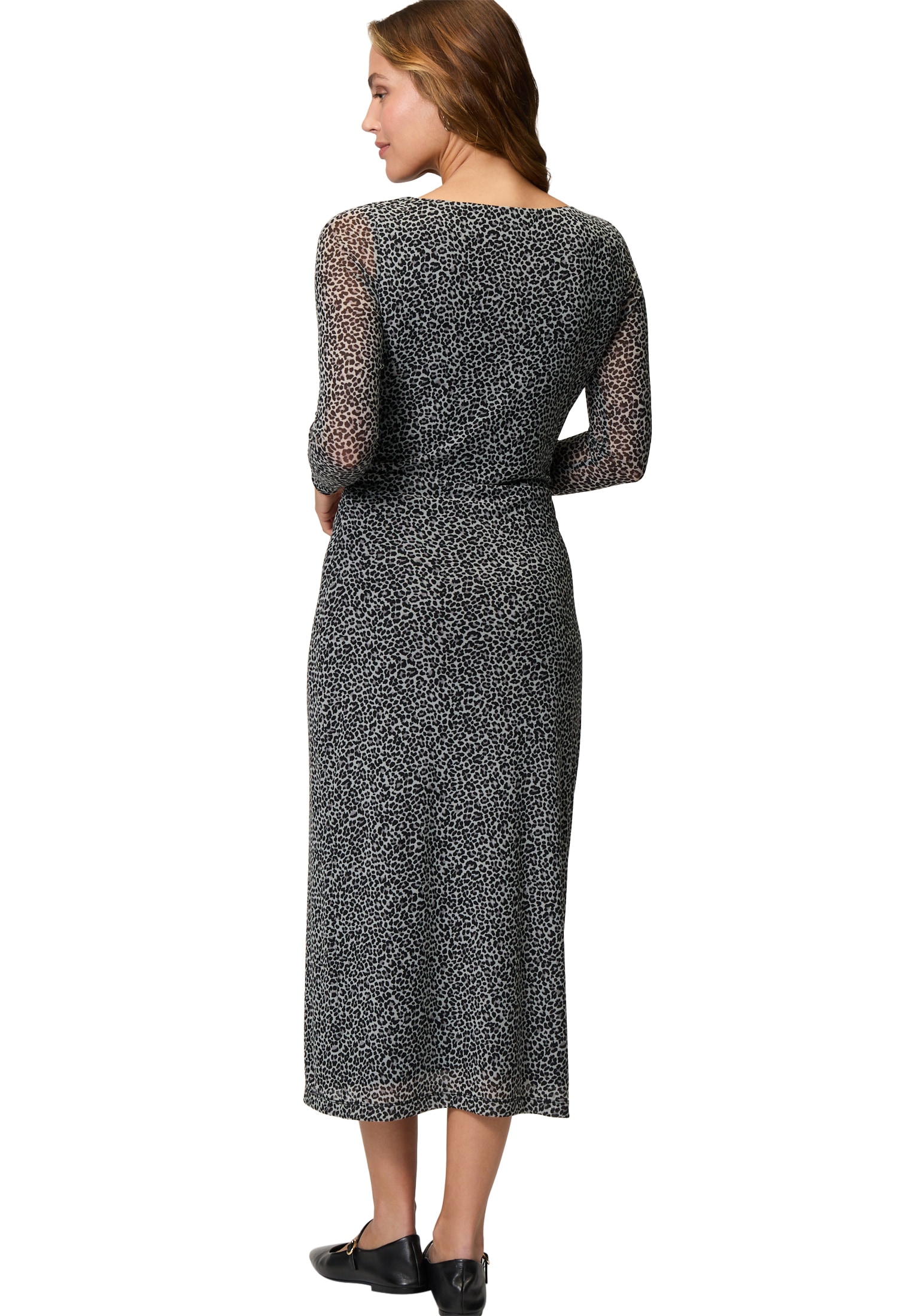 Zero Maxikleid »Maxikleid mit Leoprint«