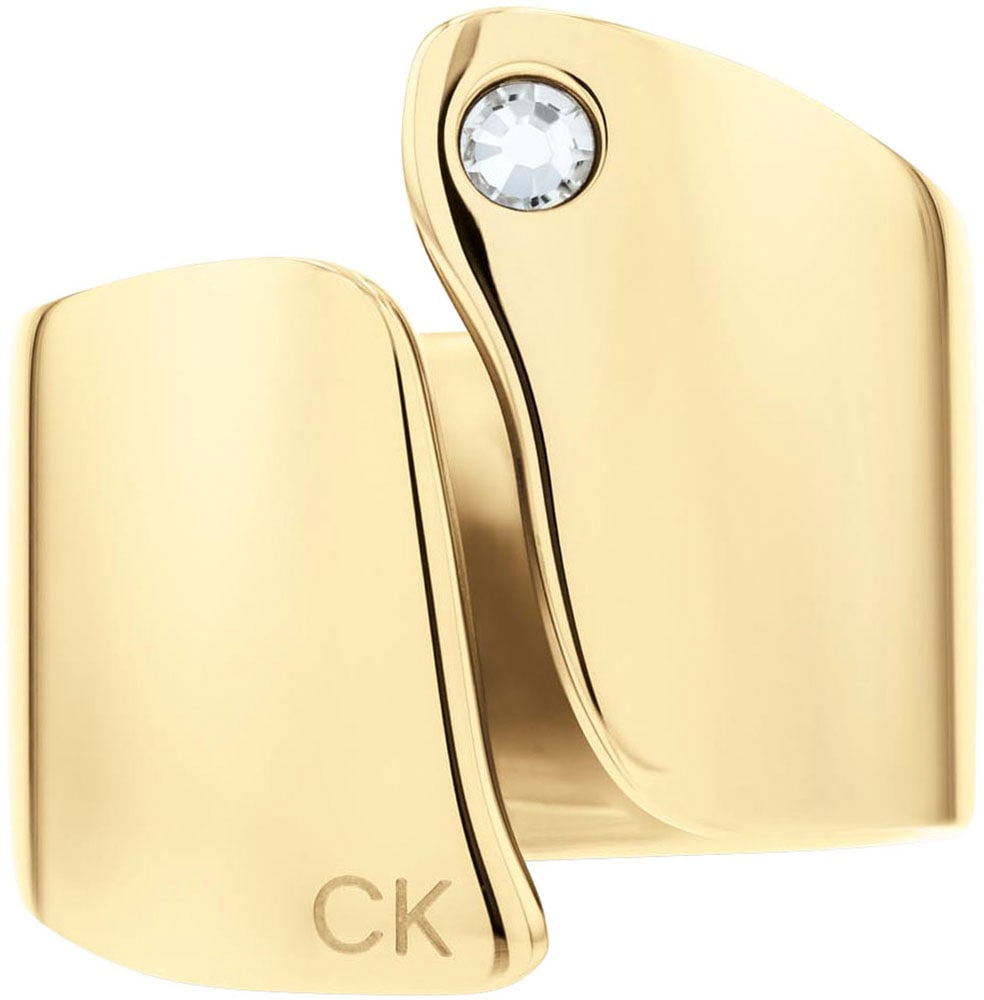 Calvin Klein Fingerring »CK CHERISHED, 35000663C,D, 35000664C,D«, mit Glasstein