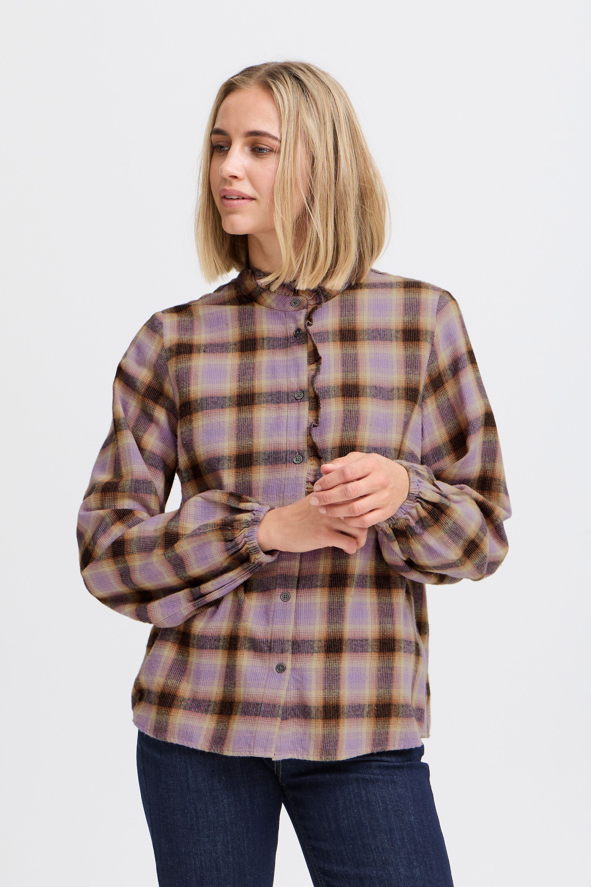 Pulz Jeans Tunika »Langarmhemd PZKATELYN Frill Shirt«