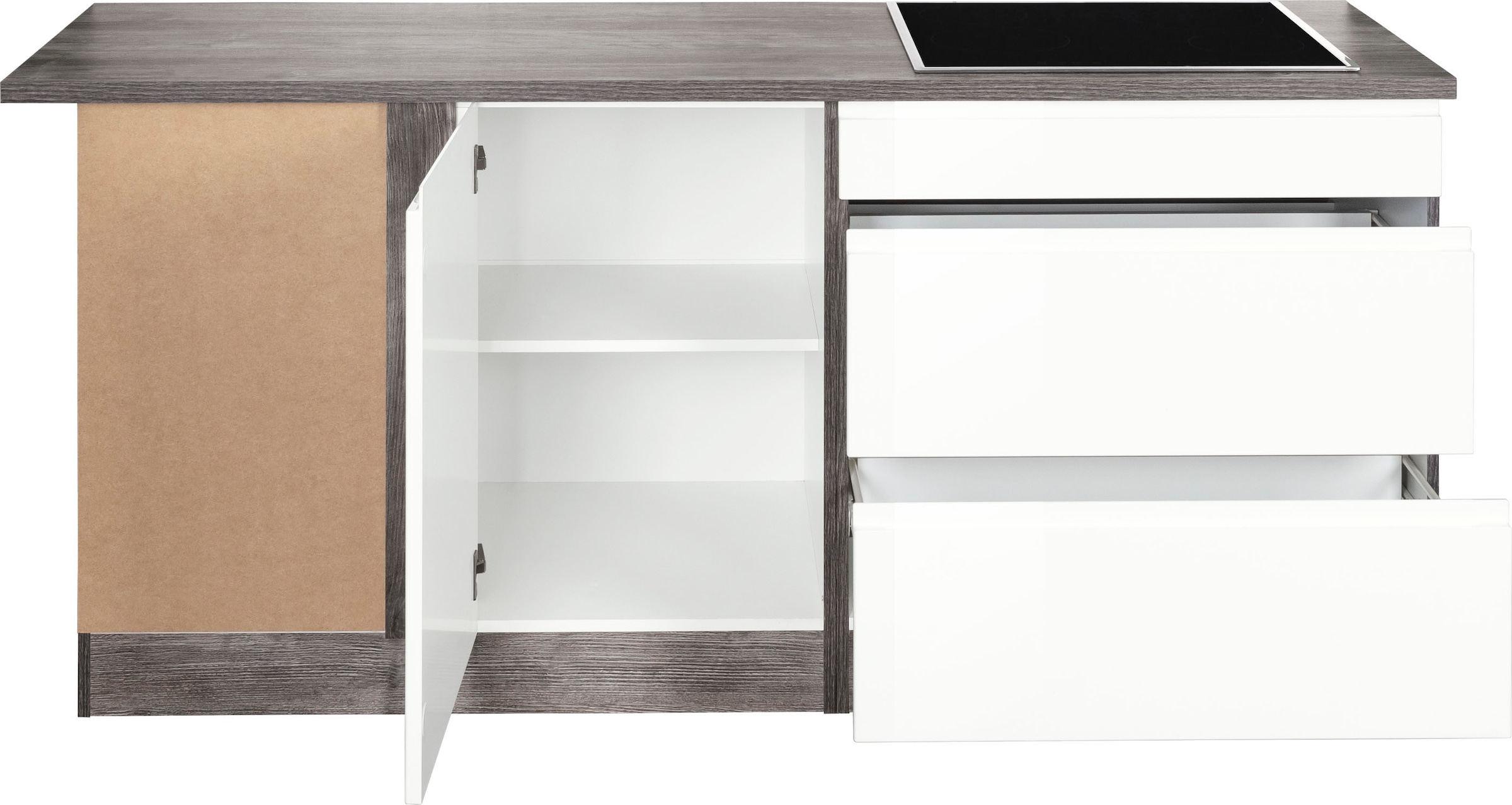 KOCHSTATION Winkelküche »KS-Virginia« Stellbreite 230/190 cm, ohne E-Geräte