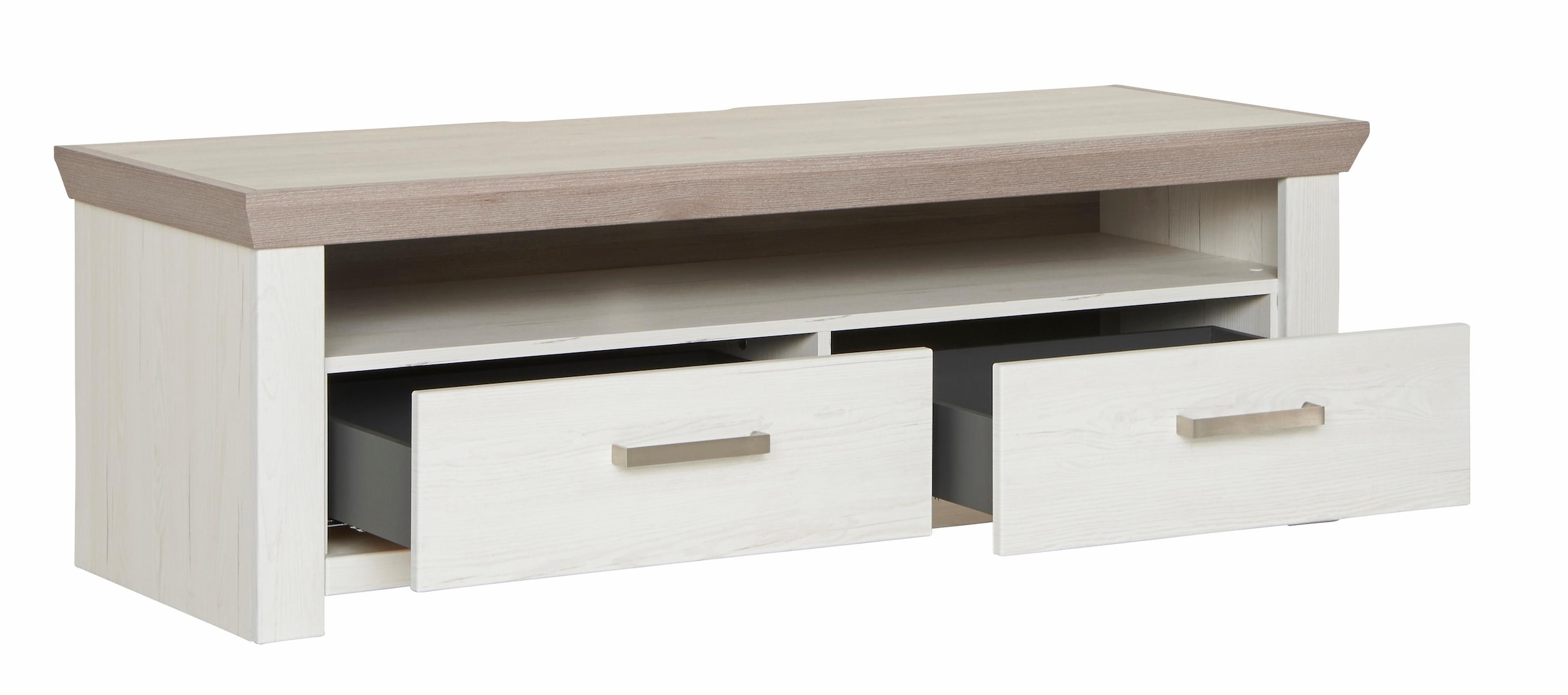 set one by Musterring Lowboard »York« Typ 31, mit 2 Schubkästen, Beleuchtung optional, Breite 140 cm