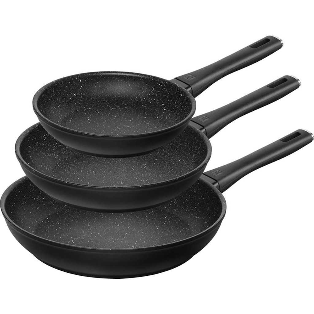 Zwilling Pfannen-Set »Marquina Plus«, Aluminium, (Set, 3 tlg., je 1 Bratpfanne Ø 20/24/28 cm)