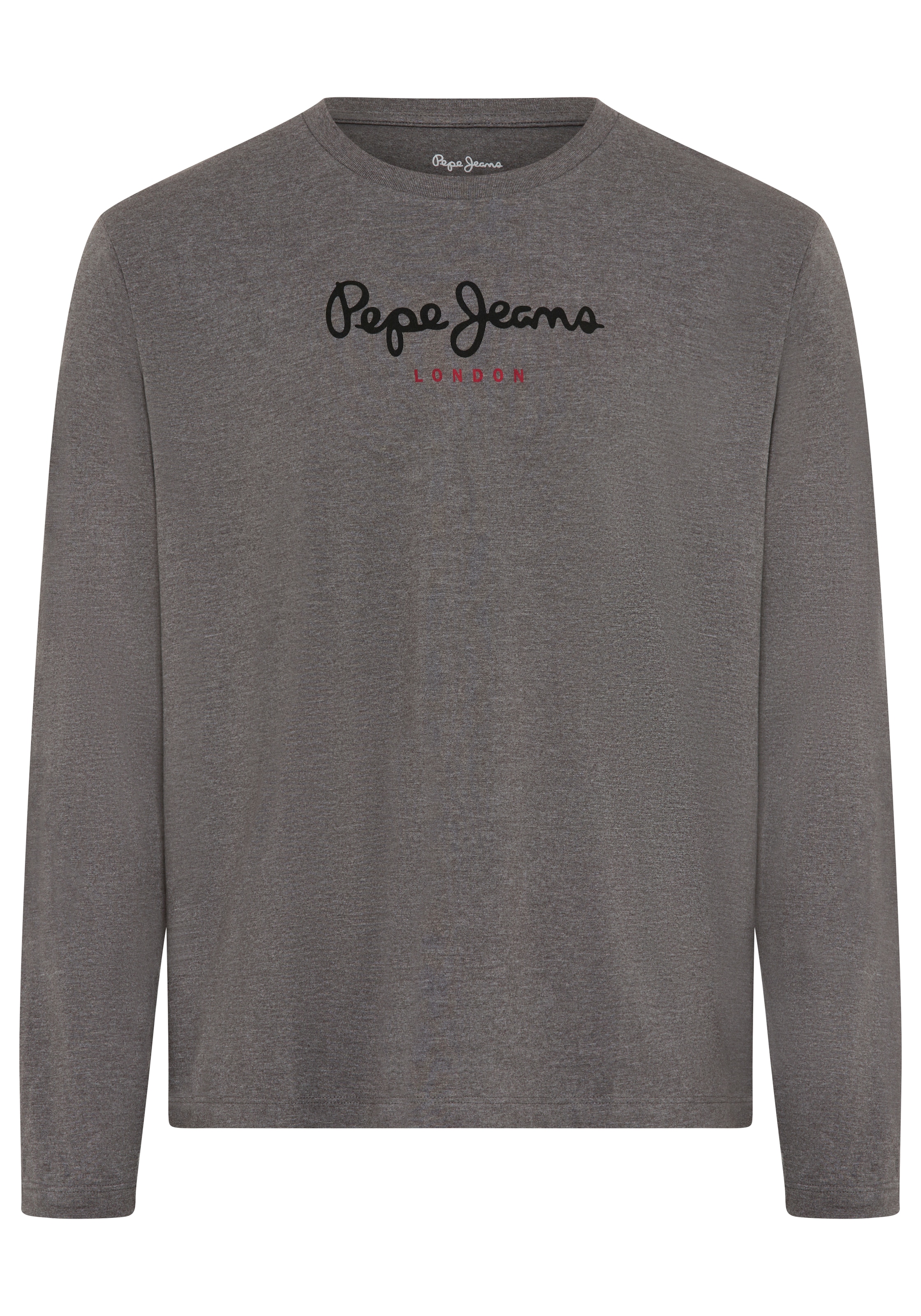 Pepe Jeans Langarmshirt »Small Flag« aus reiner Baumwolle, Rundhals