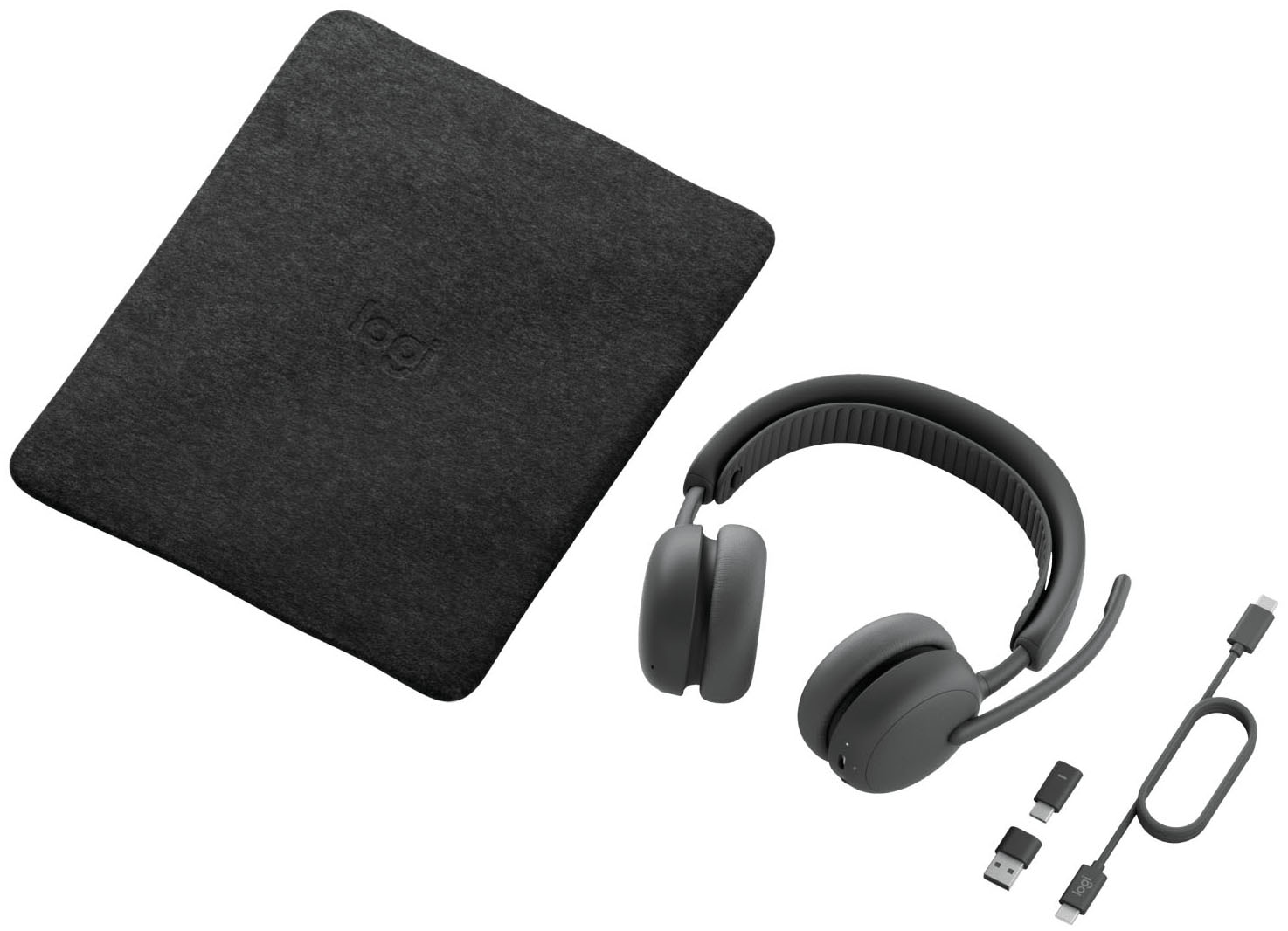 Logitech Wireless-Headset »Zone Wireless 2 ES for Business (Teams Version)« A2DP Bluetooth | AVRCP Bluetooth | Bluetooth | HFP | HSP | SPP Active Noise Cancelling (ANC) | Audio-Chat-Funktionen | integrierte Steuerung für Anrufe und Musik