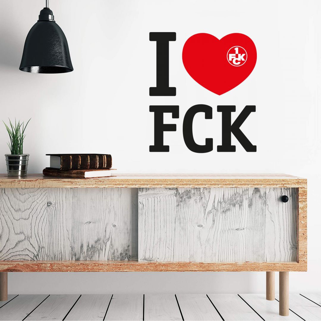 Wall-Art Wandtattoo »Fußball Fanartikel I love FCK«, (1 St.) bestellen im  OTTO Online Shop
