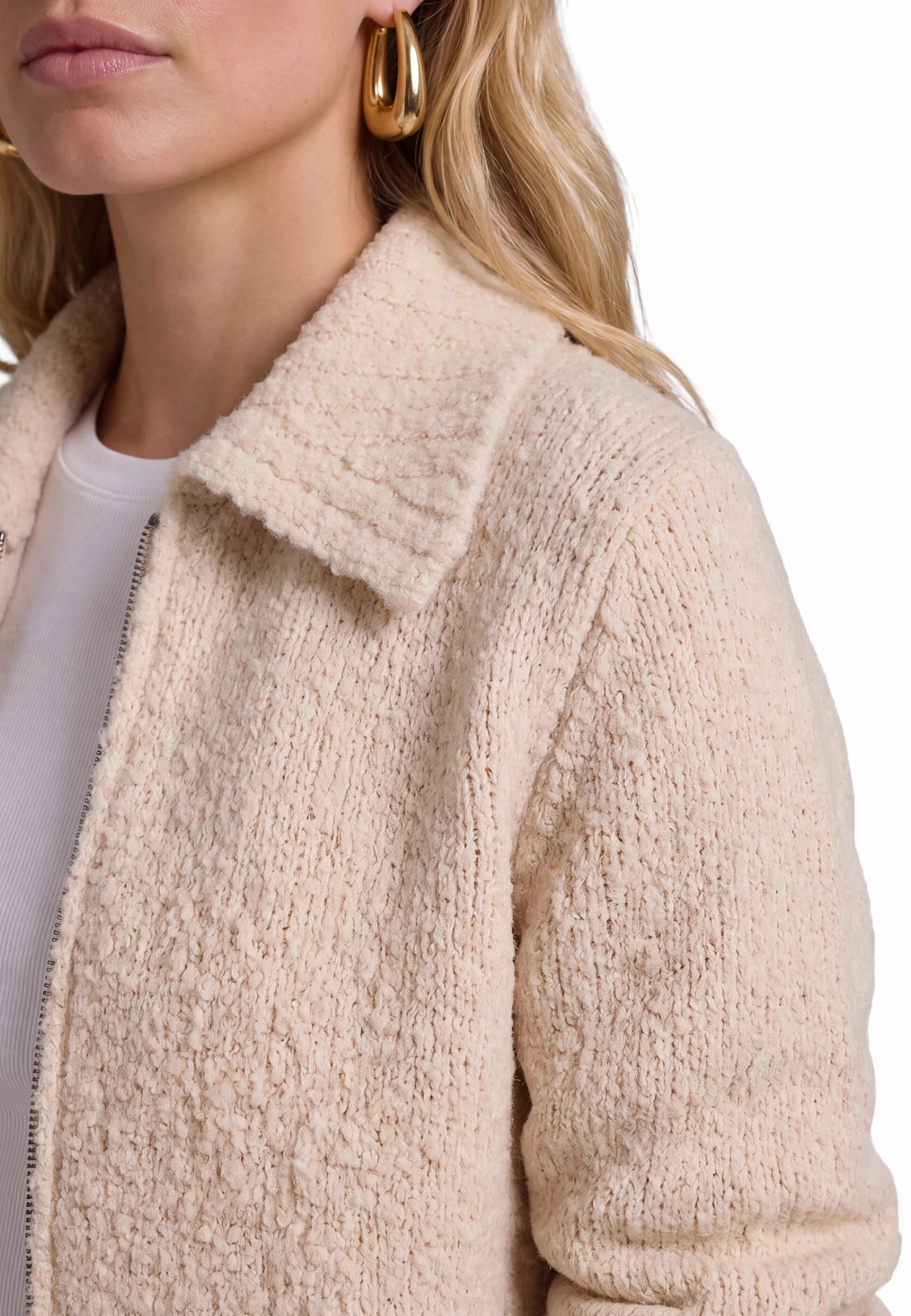 Zero Cardigan »Strick-Cardigan mit Reißverschluss«
