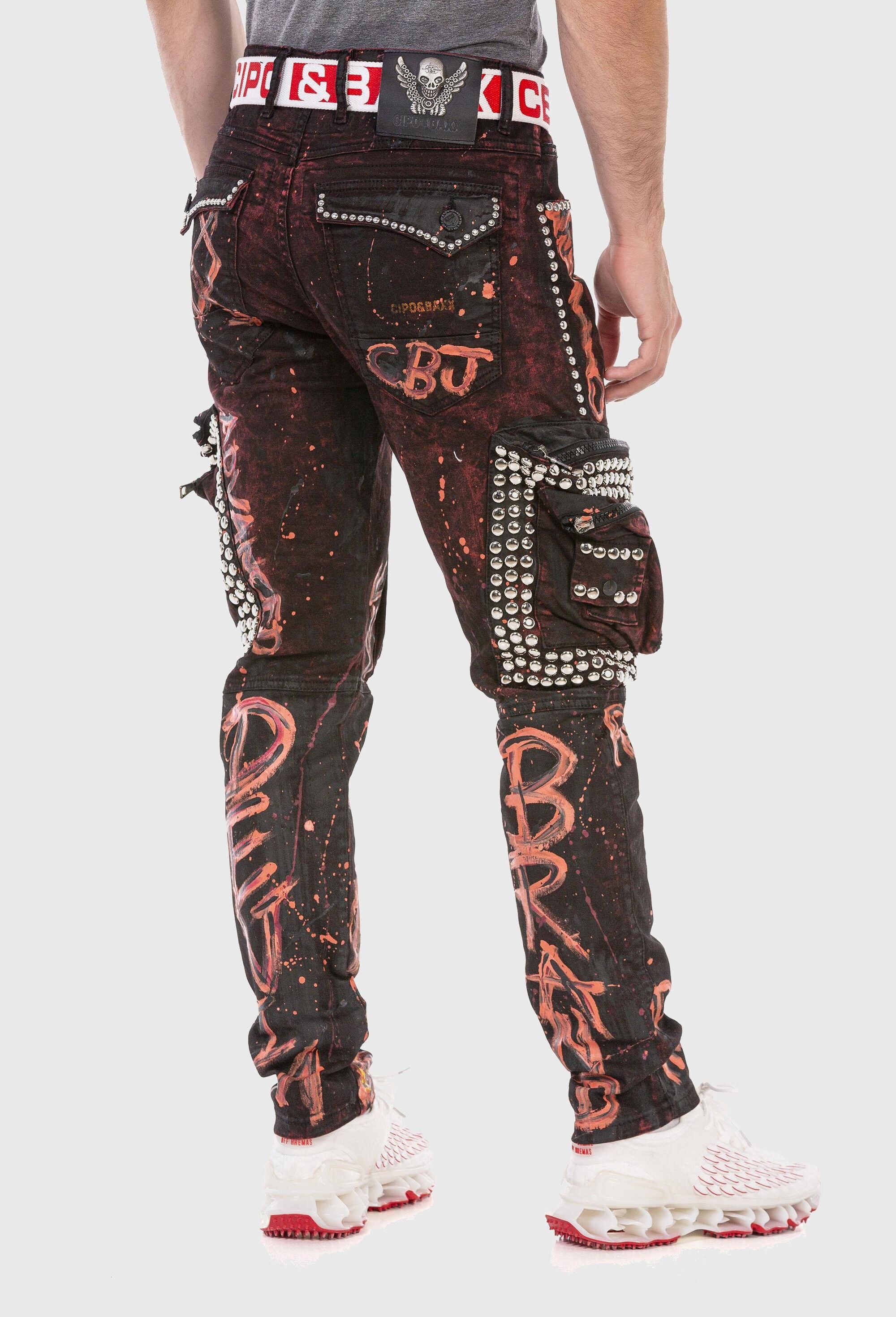 Cipo & Baxx Cargojeans »Cipo & Baxx Jeans« mit Cargo-Taschen