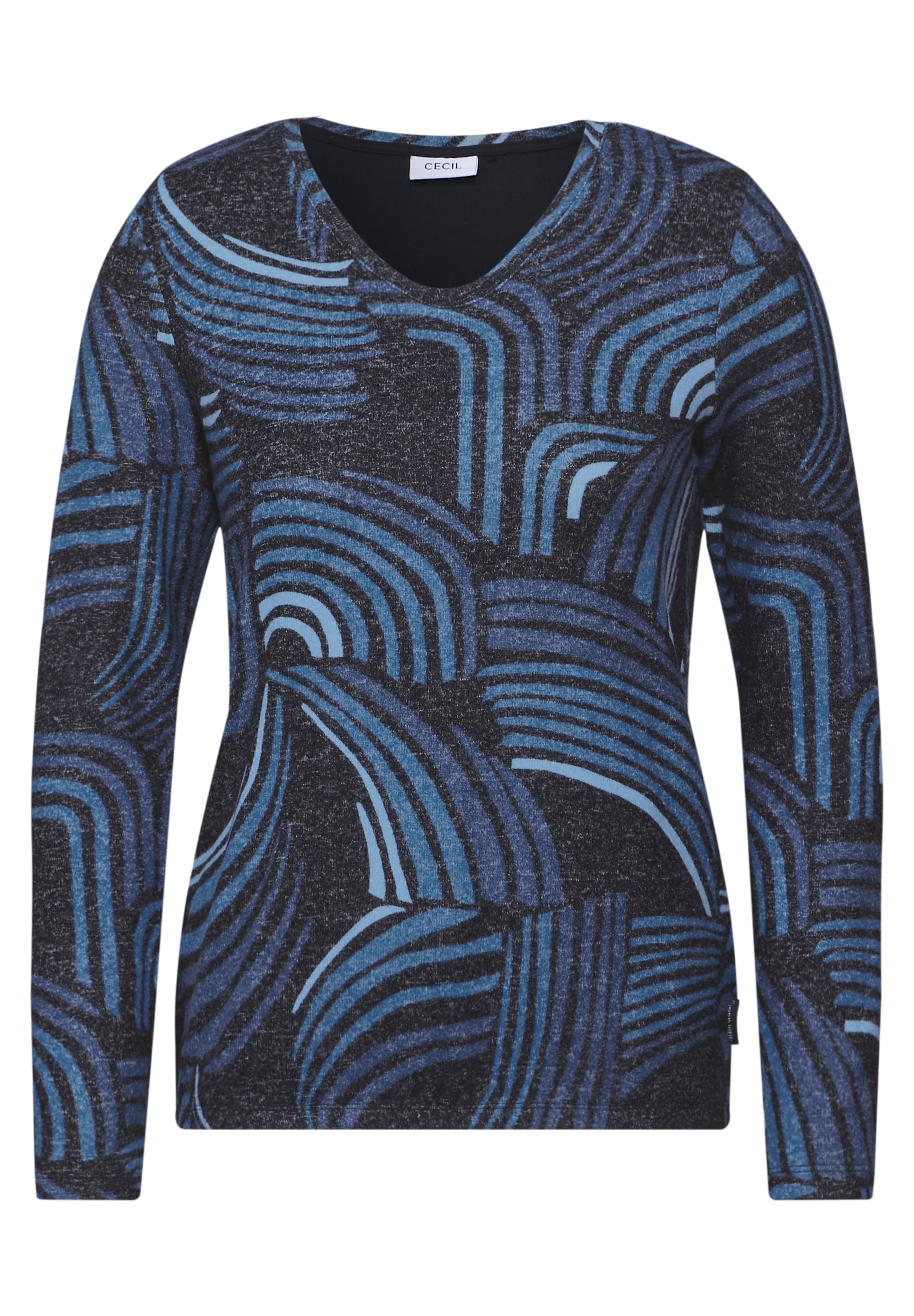 Cecil Langarmshirt, mit All-Over Print
