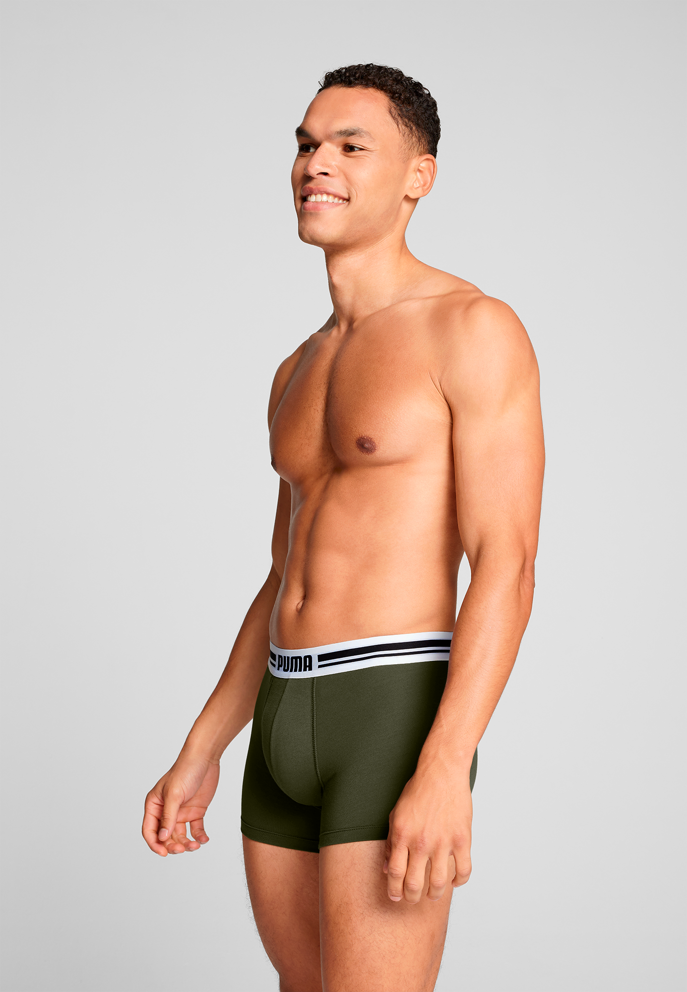 PUMA Boxershorts »PUMA MEN EVERYDAY PLACED LOGO BOXERS 2P«, (2er Pack), mit elastischem Logobund