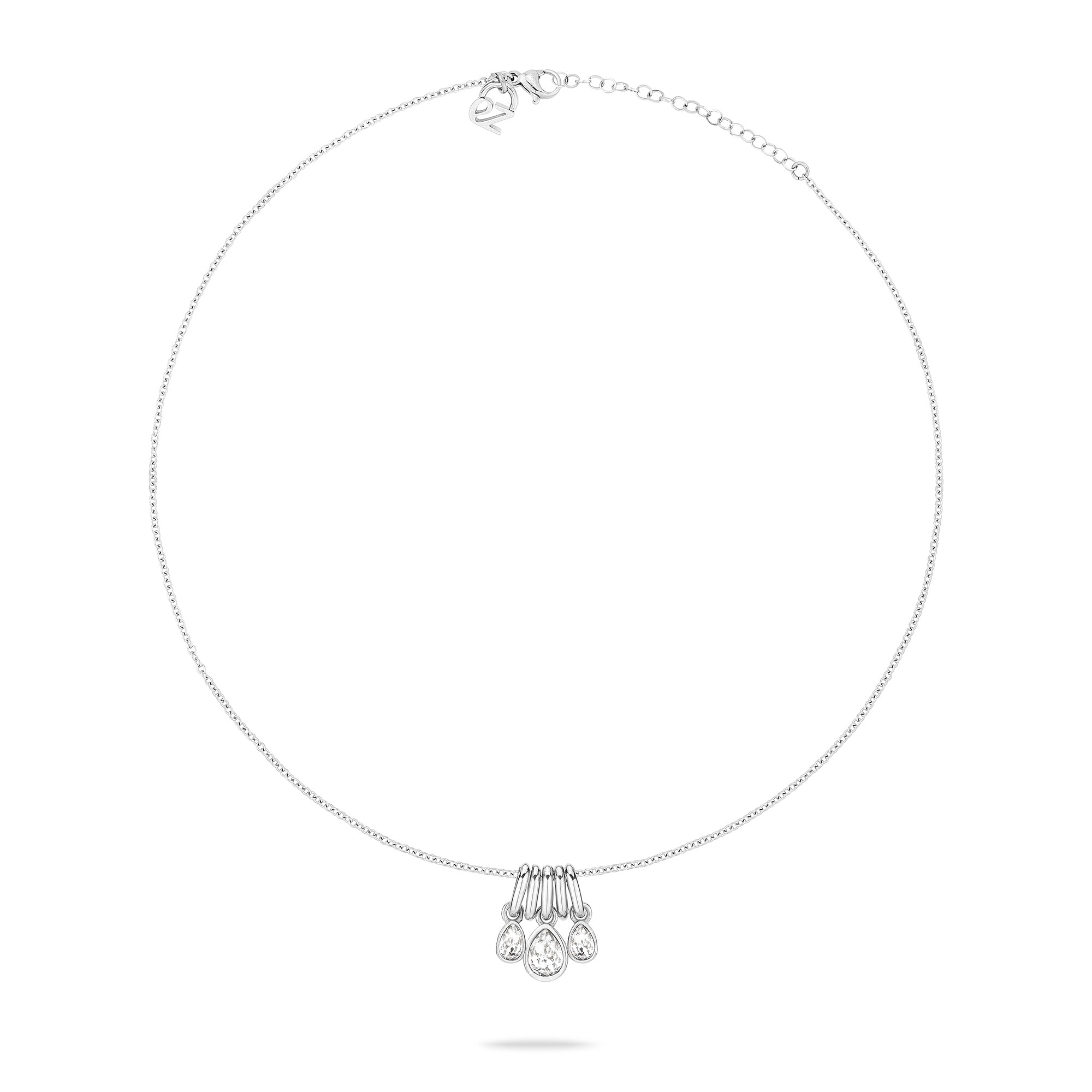 Echtzeit Kette mit Anhänger »Schmuck Geschenk Edelstahl Halskette Like Diamonds Tropfen« mit Glasstein