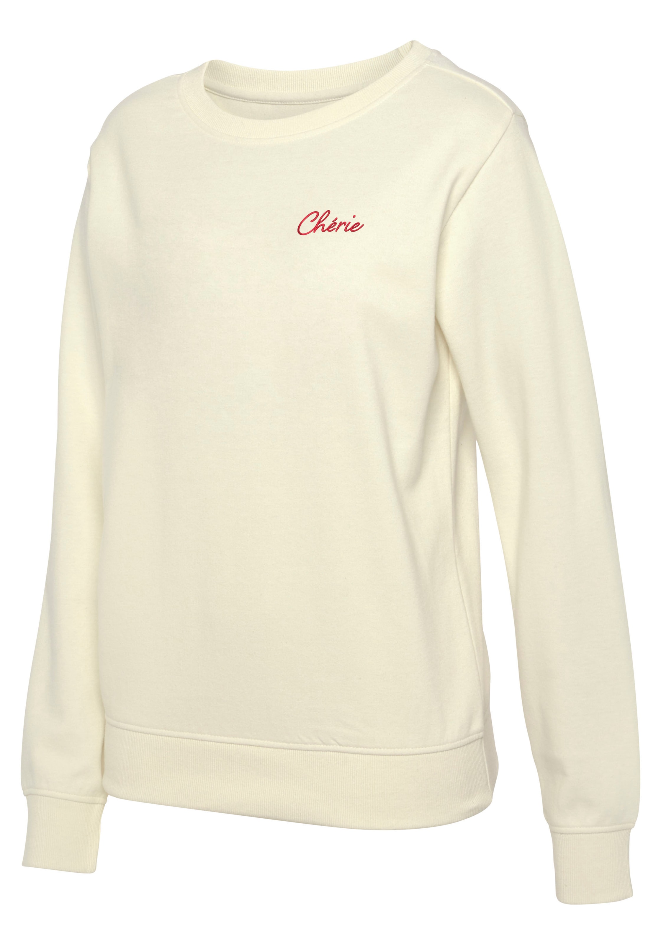 Vivance Sweatshirt, (1 tlg.), Sweatshirt mit Frontprint, Loungeanzug